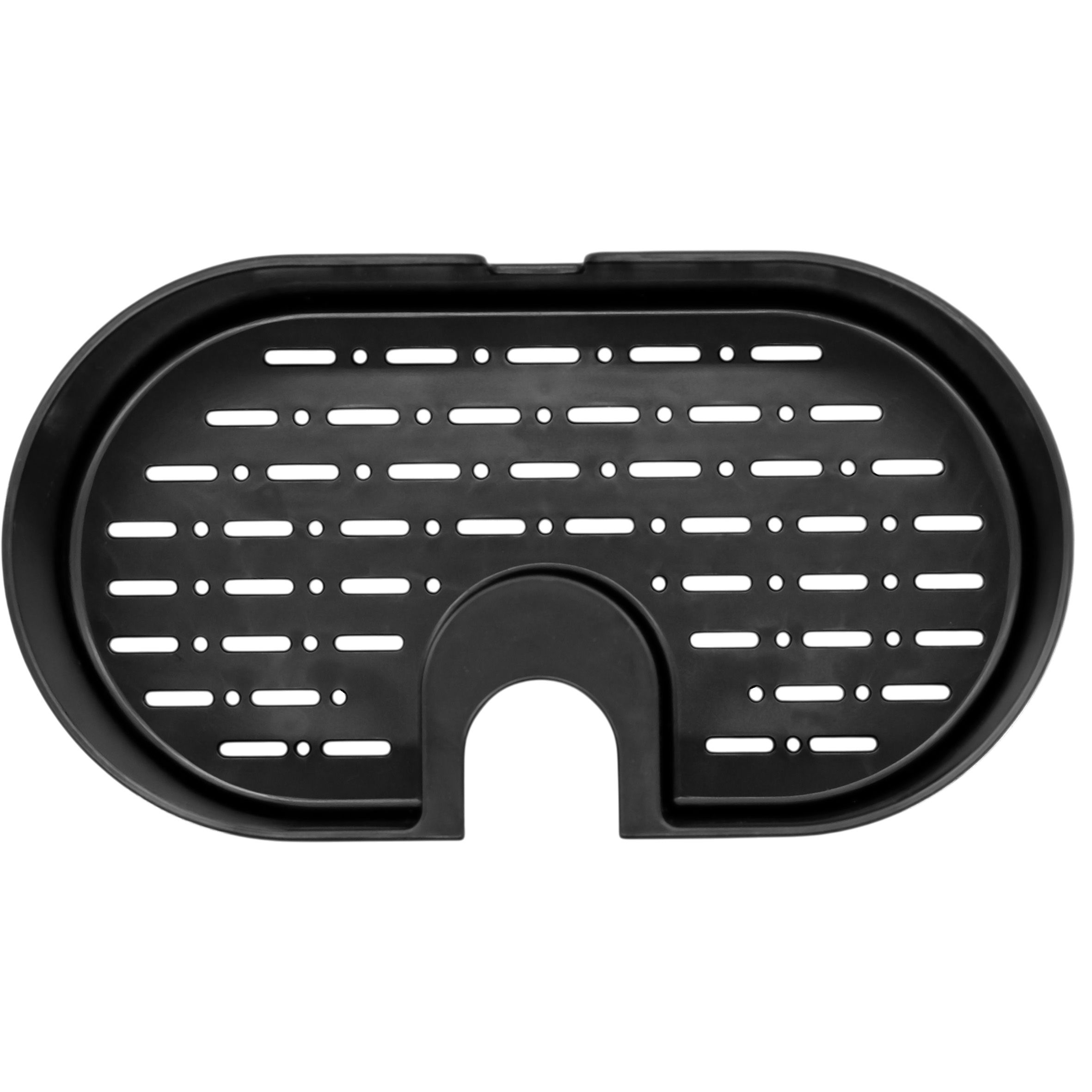 Duschablage ohne Bohren schwarz - 24 x 13 cm - Bad Organizer für Duschstange aus Kunststoff