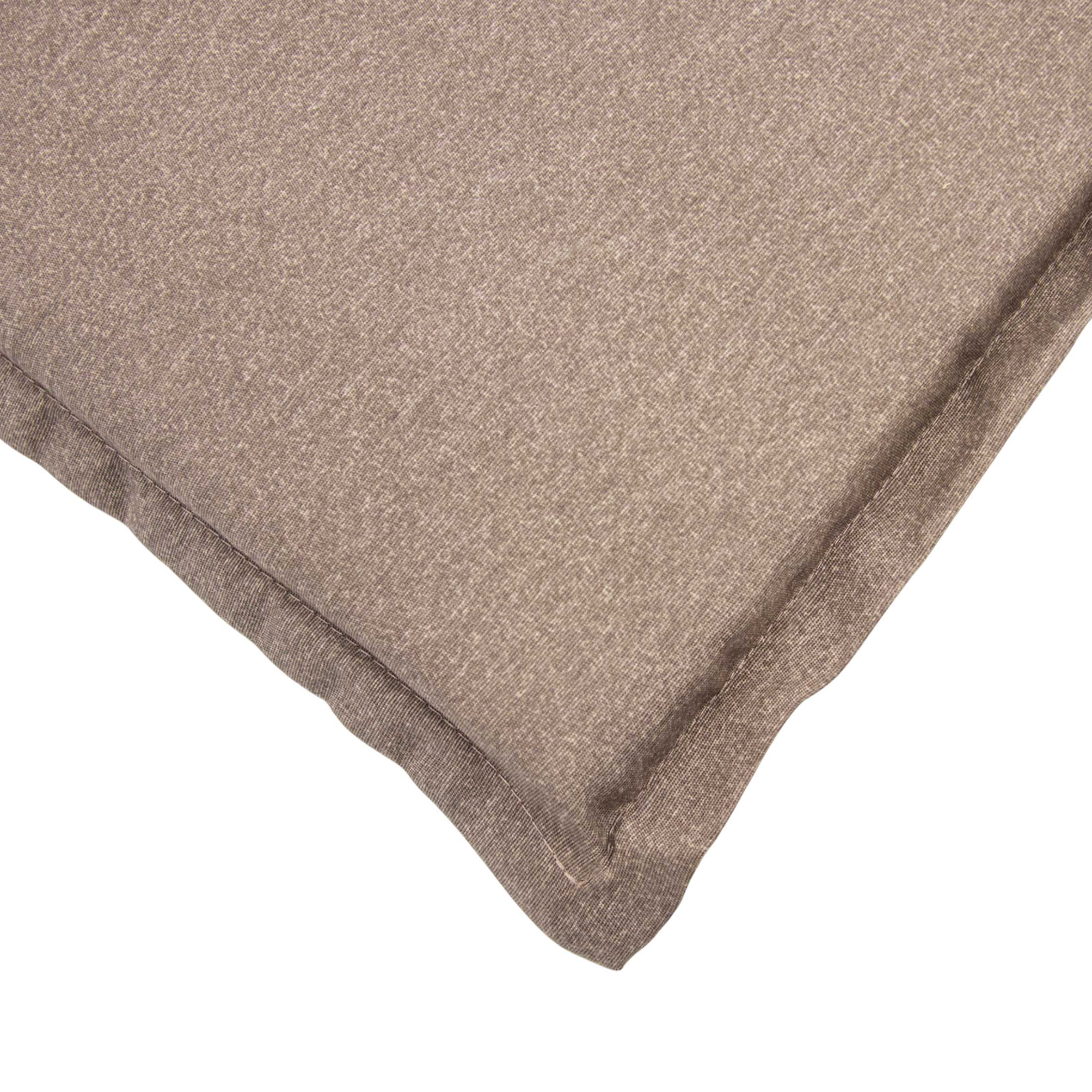 Universal Hochlehner Auflage taupe - 123 cm - Gartenstuhl Kissen einfarbig