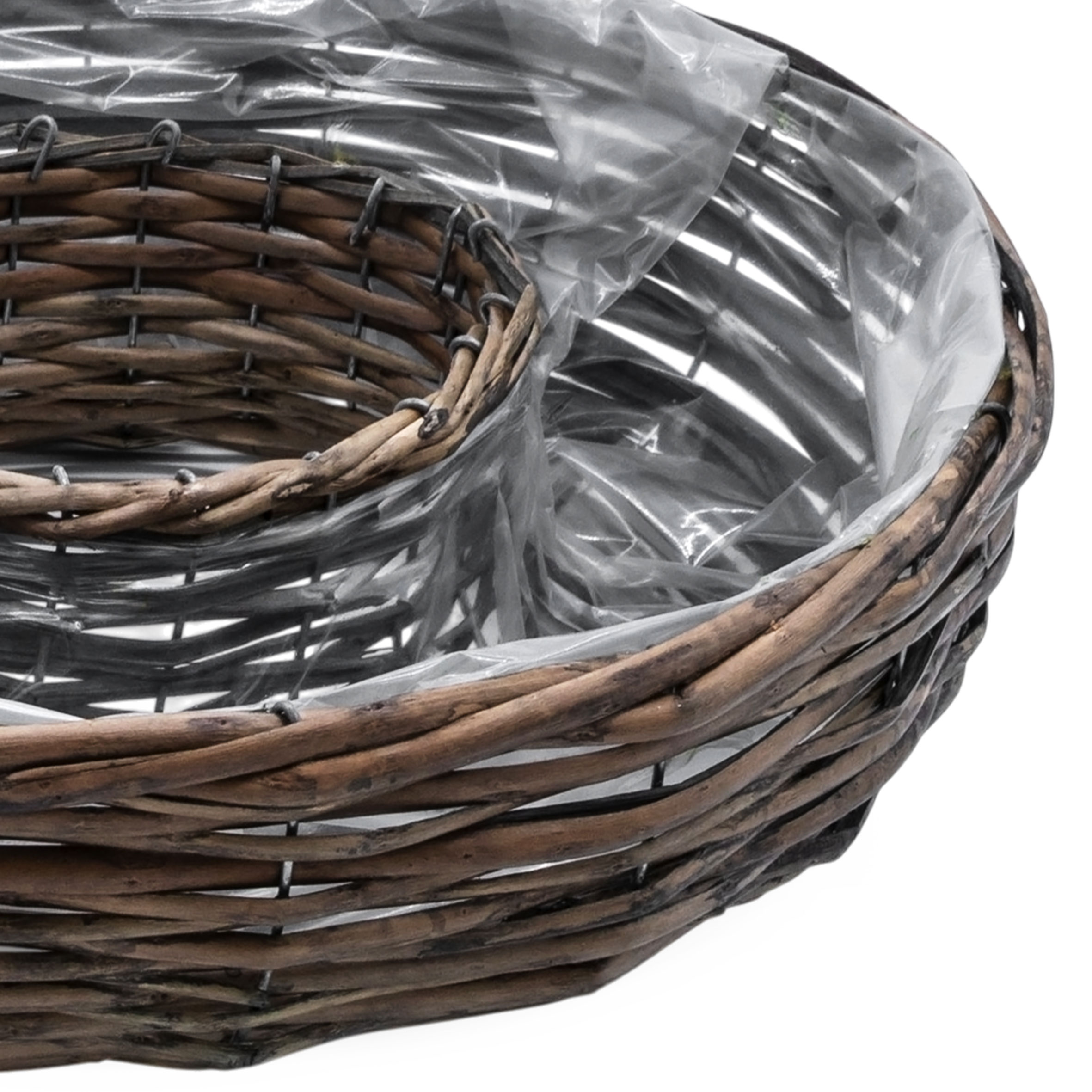 Pflanzring Weide 2er Set natur ca. 45 cm x 11,5 cm und 40 cm x 11,5 cm
