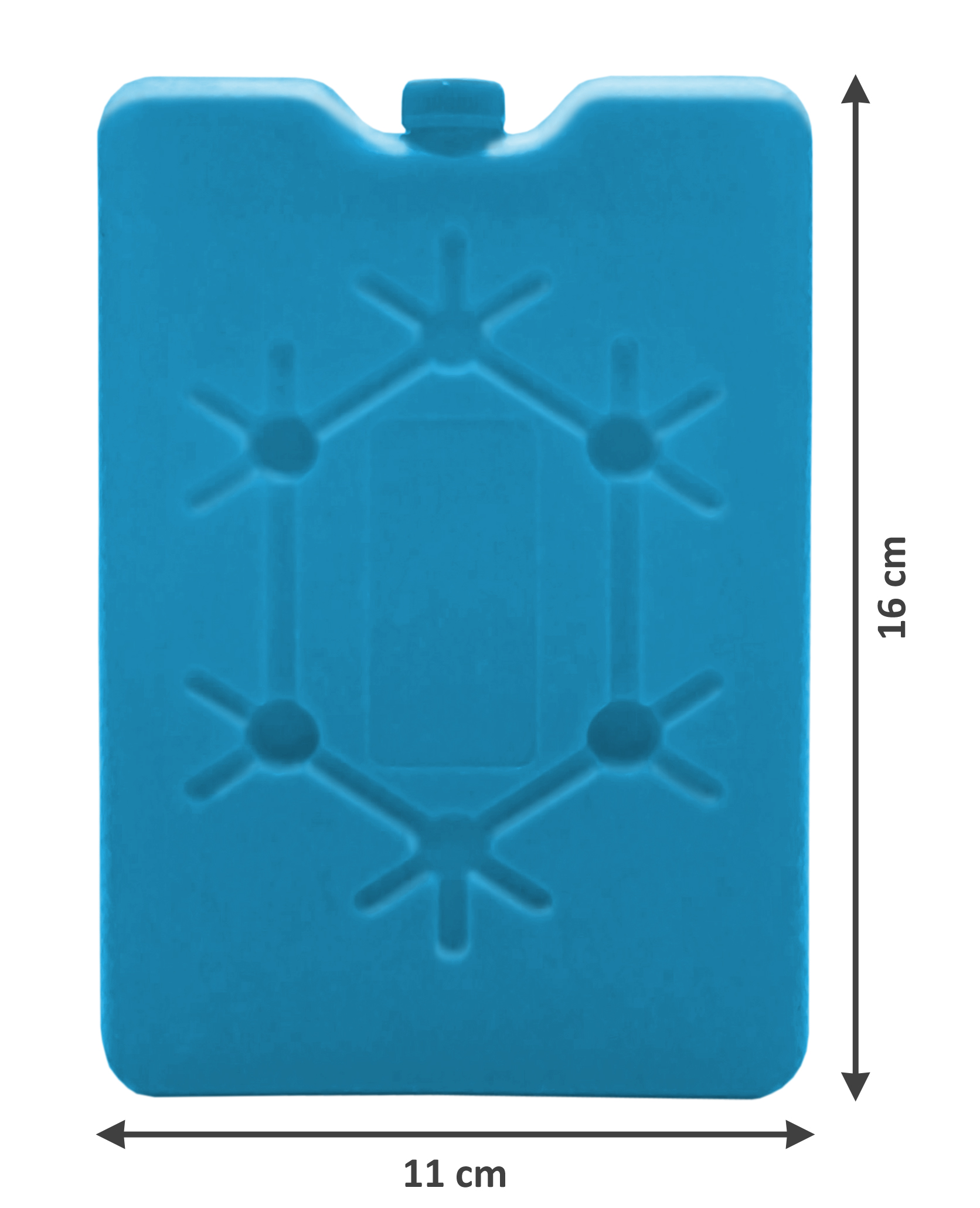 Kühlakkus 2er Set in blau - je 16 x 11 cm / 265 ml - Kühl Elemente mit flachem Design