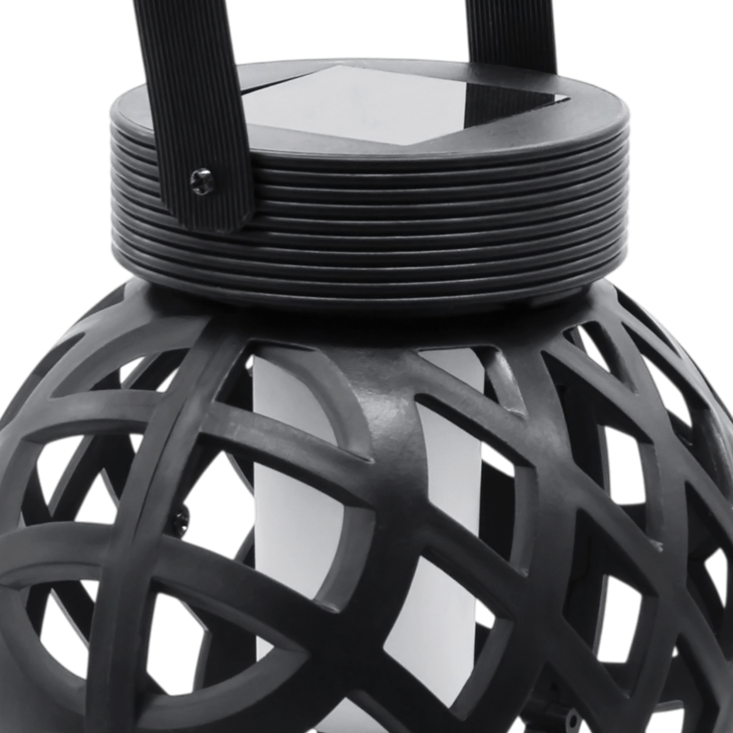 Solar Hängeleuchte 13 x 11 cm mit Flammeneffekt - 2er Set - LED Laterne zum Hängen für Außen
