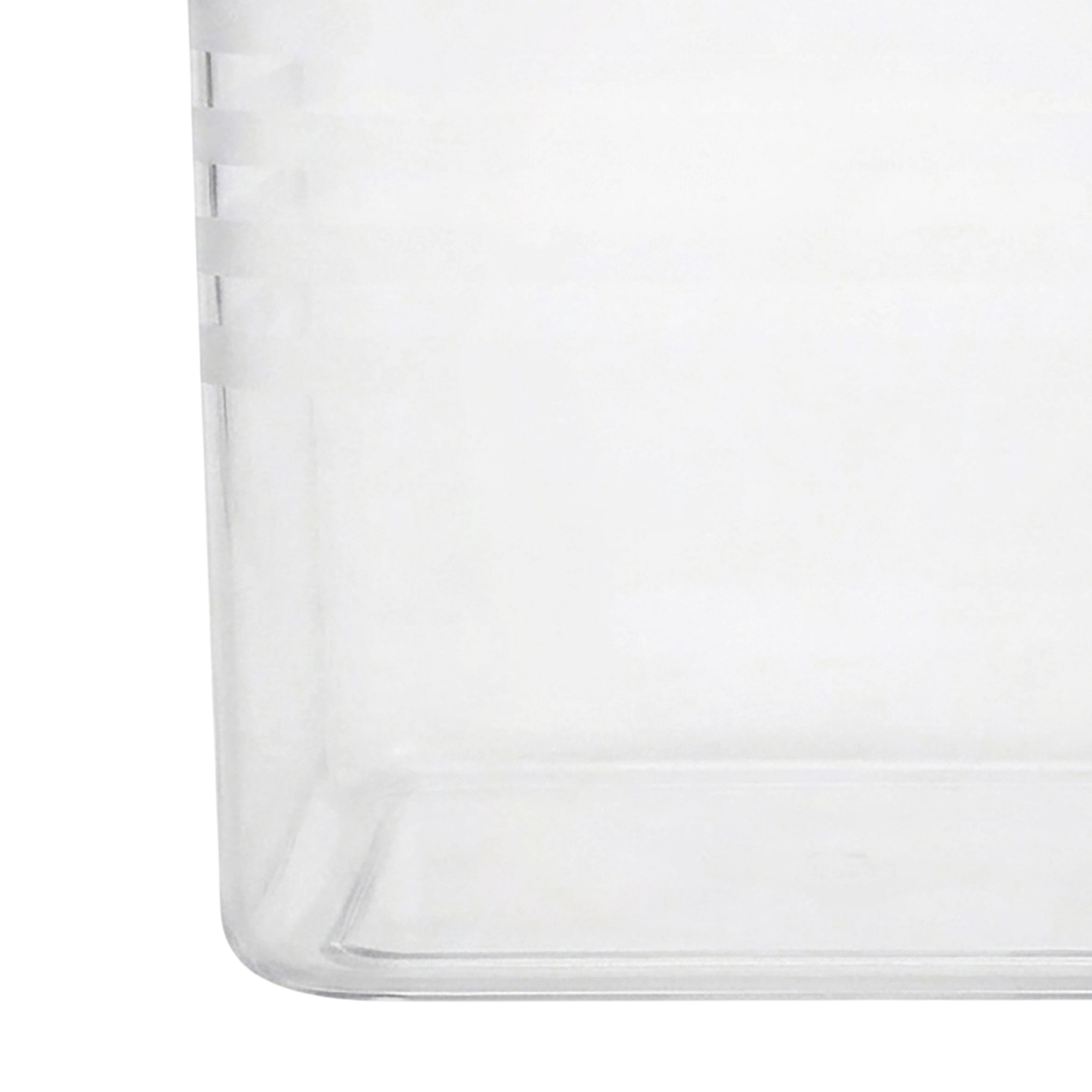Kunststoff Kühlschrank Organizer klein 12 x 11 cm transparent - 9er Set - Aufbewahrungsbox für die Küche lebensmittelecht