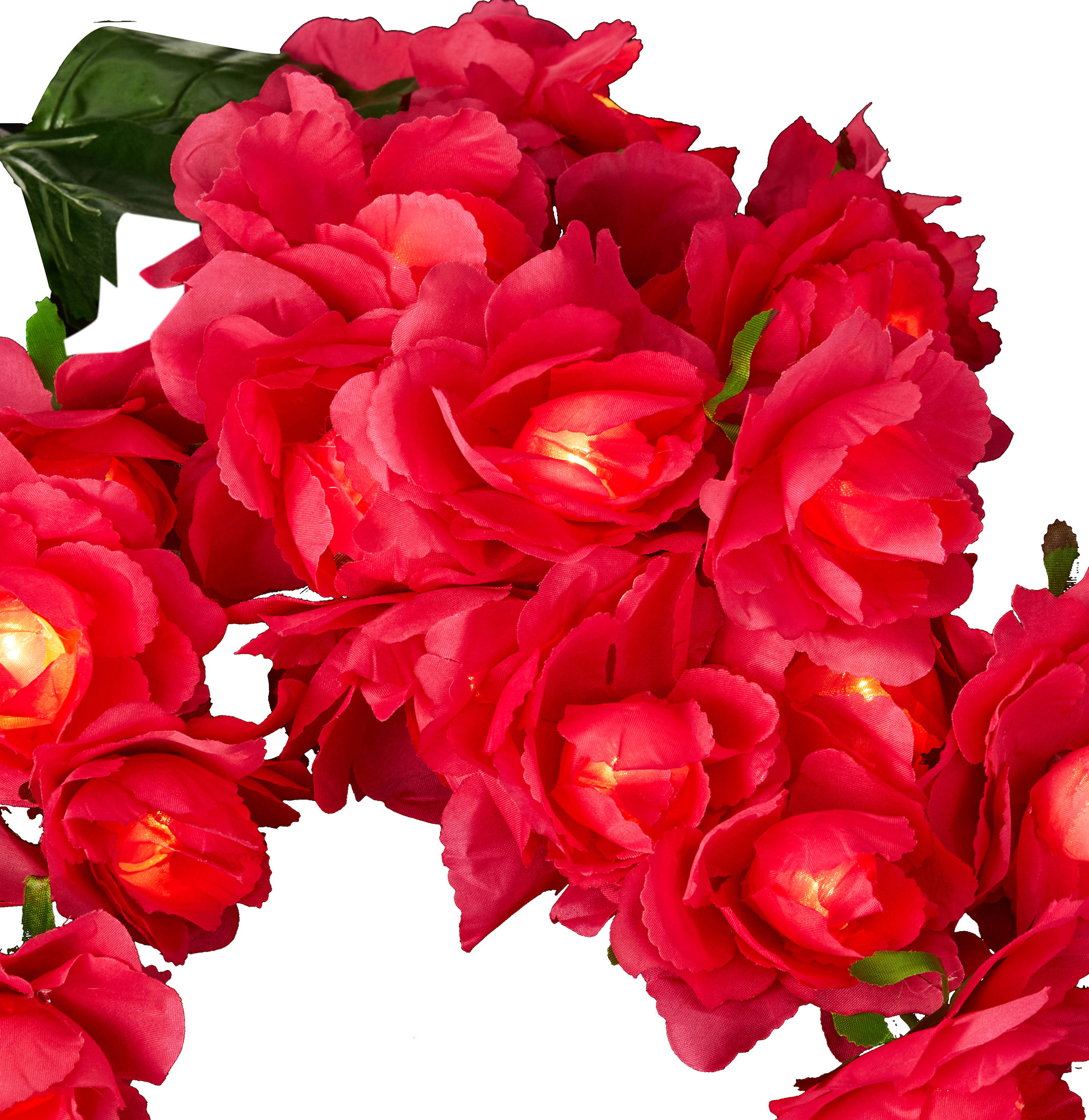 LED Solar Gartenstecker "Pink Roses" - 2er Set - Garten Deko Beleuchtung künstliche Rosen 