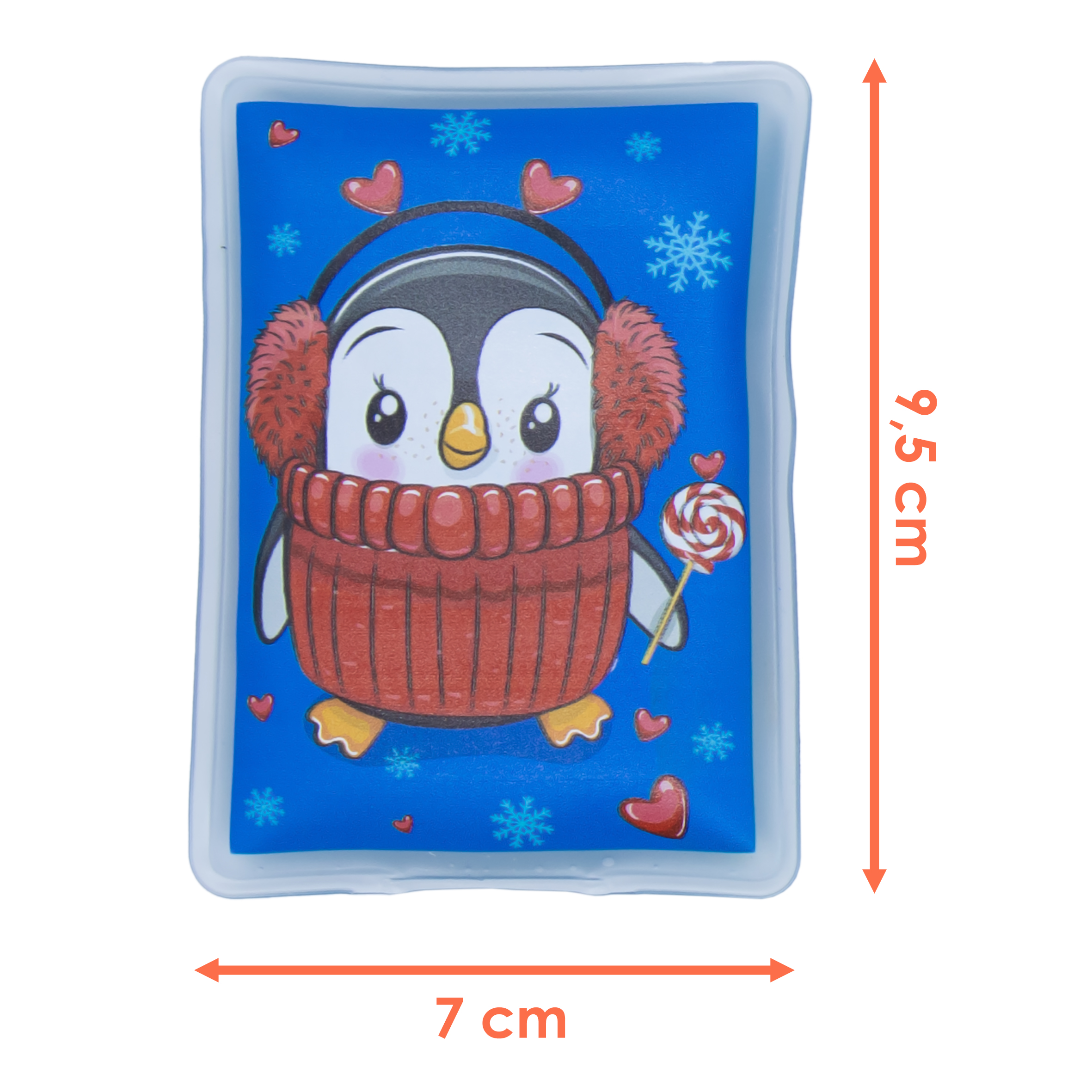 Taschenwärmer wiederverwendbar 4er Set - PINGUINE eckig - Kinder Handwärmer für unterwegs