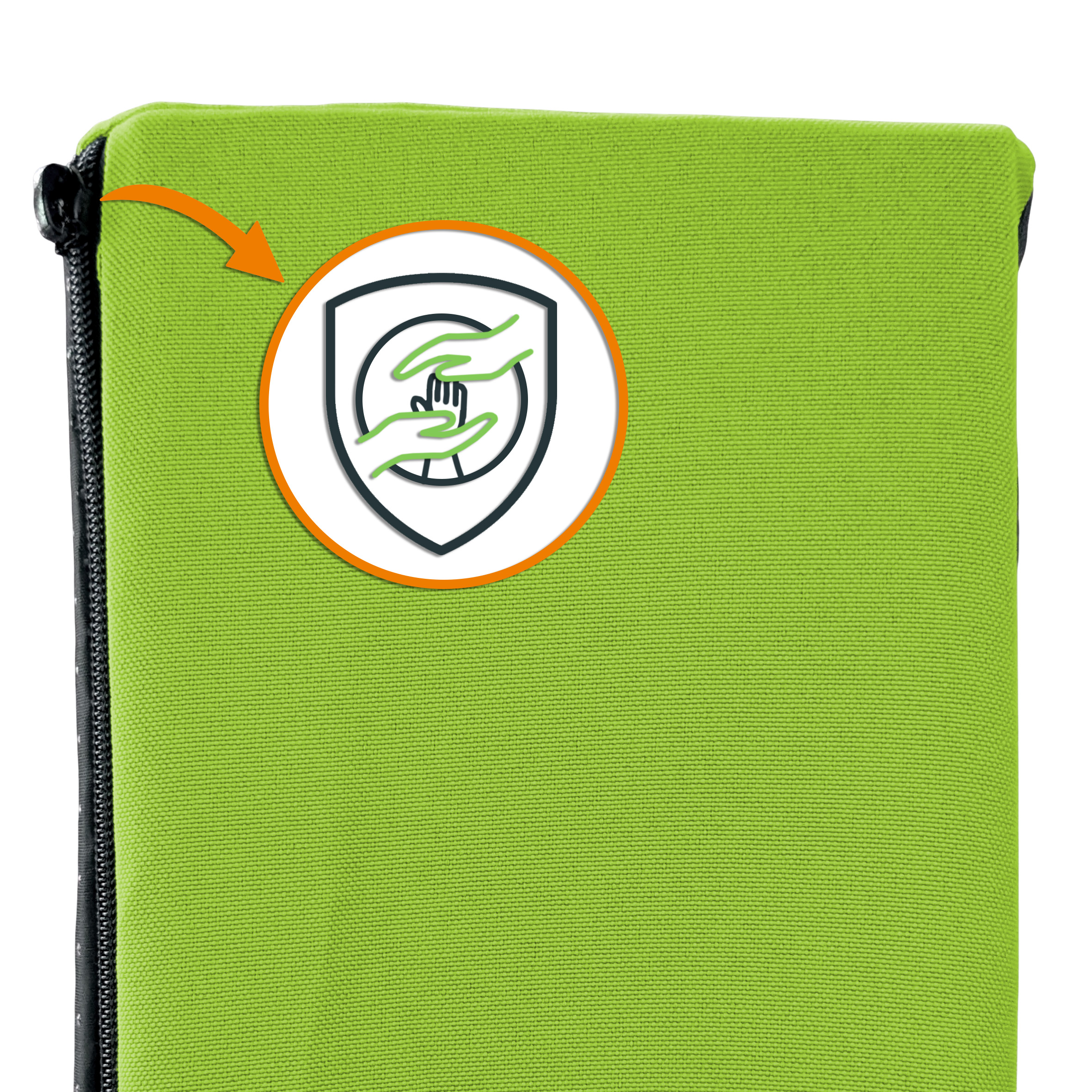 Jump Hüpfpolster 99 x 75 x 18 cm - grün - Hüpfmatratze für Kinder ab 3 Jahre bis 40 kg
