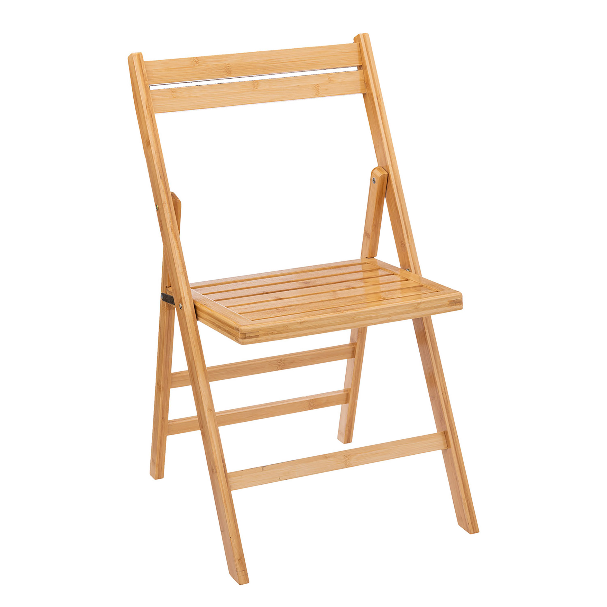 Bambus Klappstuhl natur belastbar bis 120 kg - 79 x 44 cm
