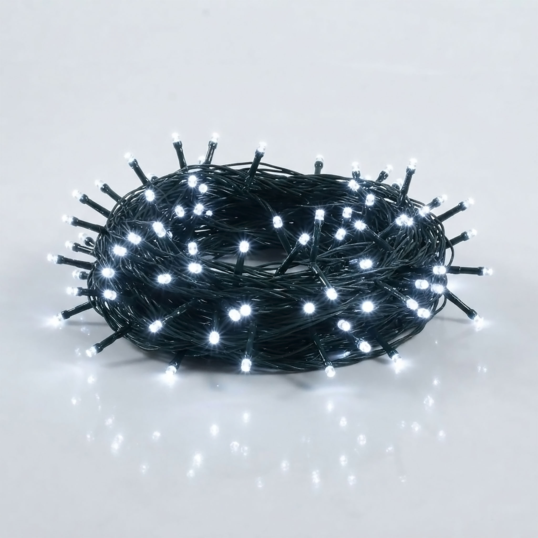 Weihnachts Lichterkette 80 LED - (kalt) weiß mit Timer