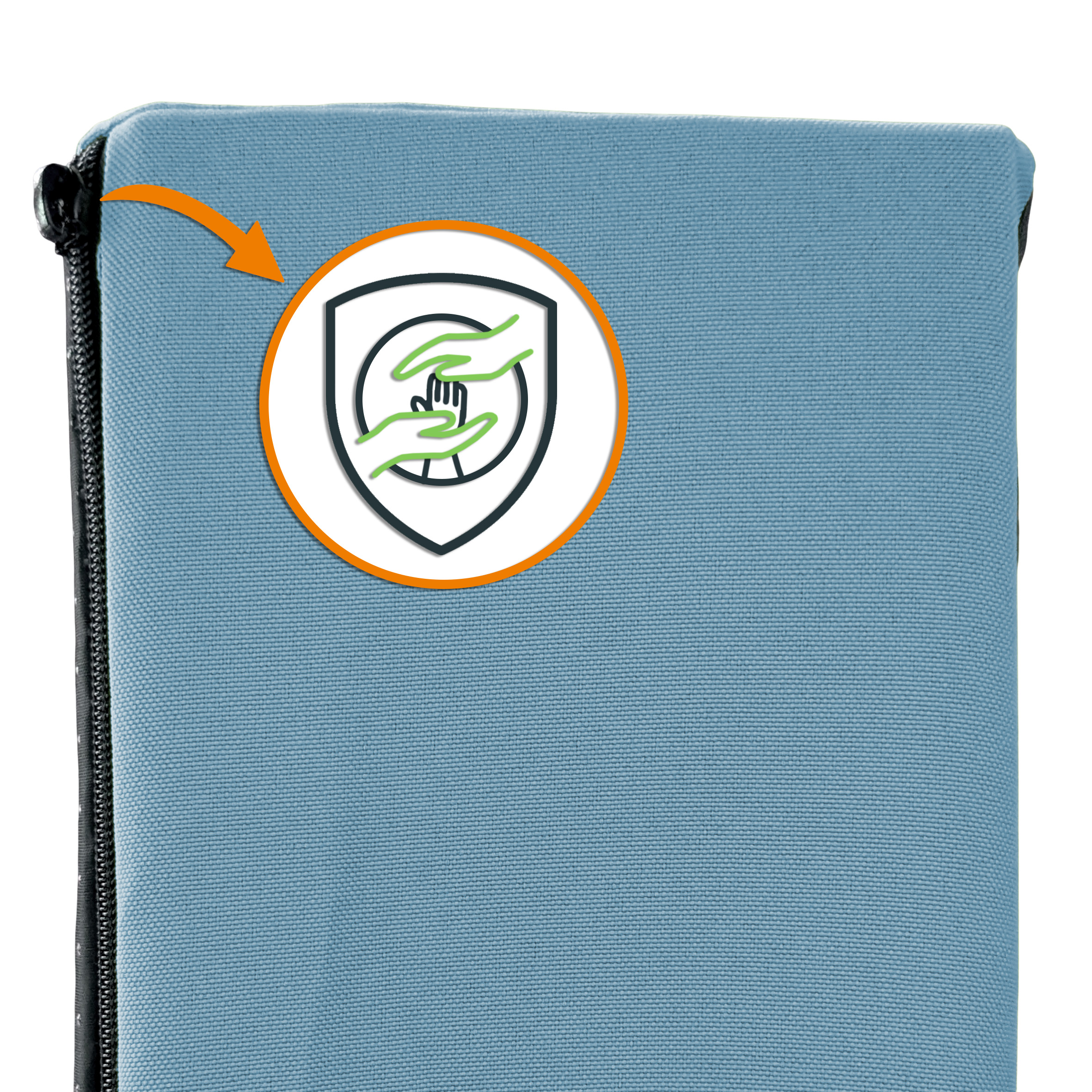 Jump Hüpfpolster 99 x 75 x 18 cm - blau - Hüpfmatratze für Kinder ab 3 Jahre bis 40 kg