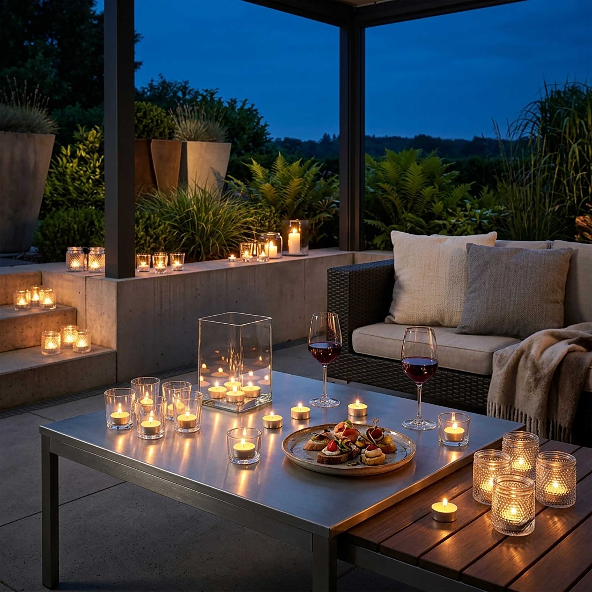 Citronella Duft Teelicht - 80er Pack - Zitronen Duftkerze gegen Mücken