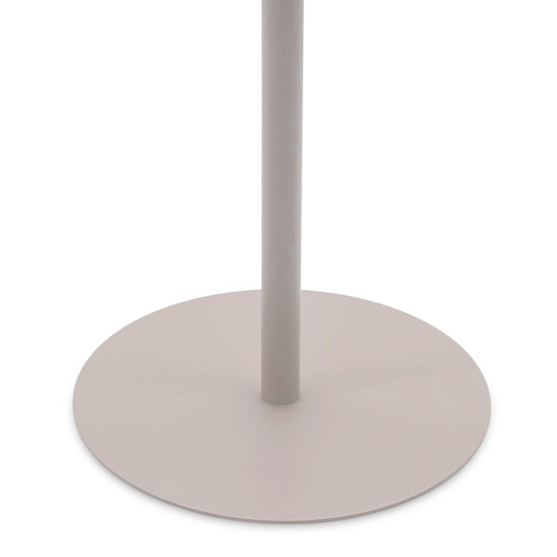 Metall Beistelltisch rund taupe - Ø 35 cm - Couchtisch im Bistrotisch Design
