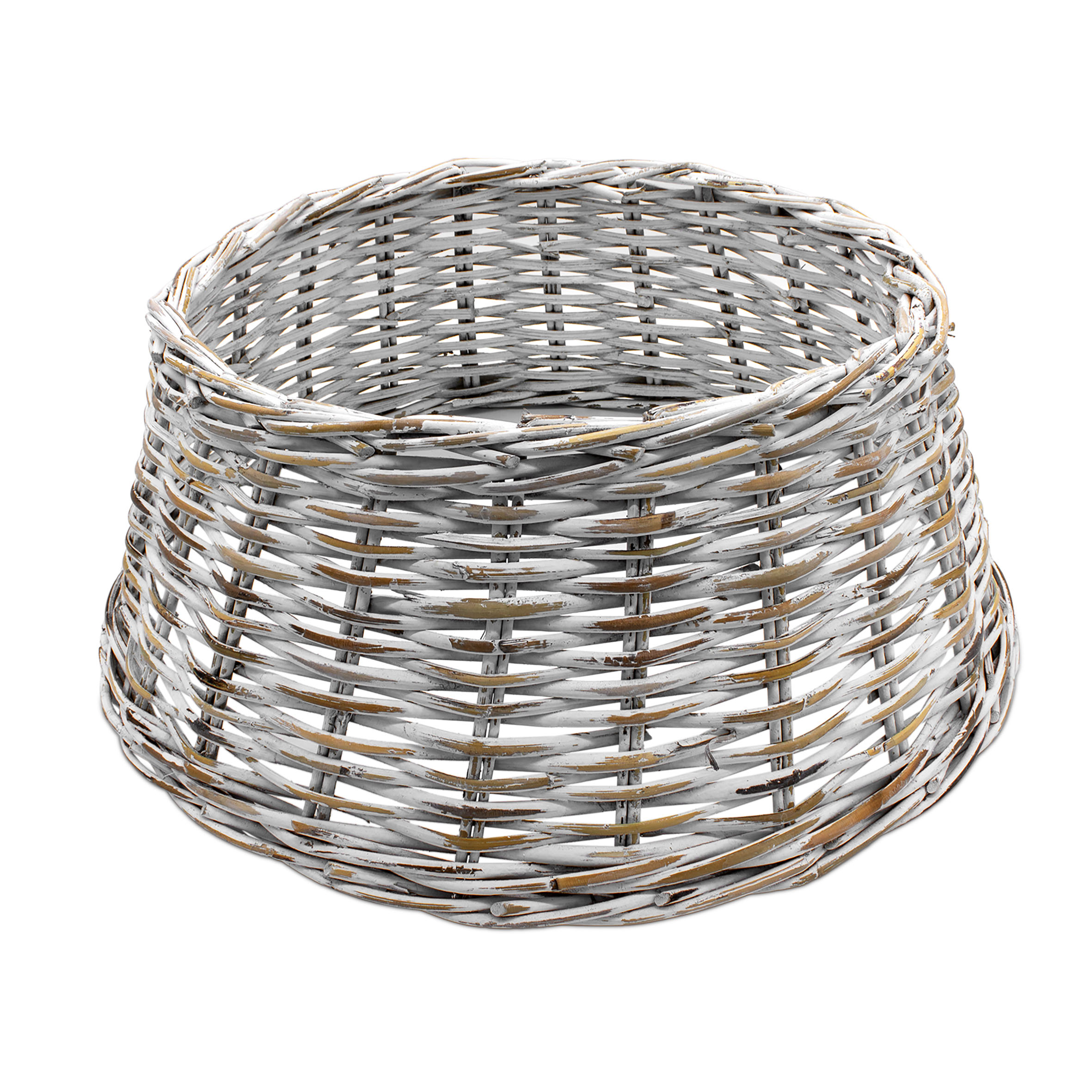 Rattan Weihnachtsbaumrock aus Weide 60 cm - 5 Farben wählbar - Abdeckung für den Christbaum Ständer