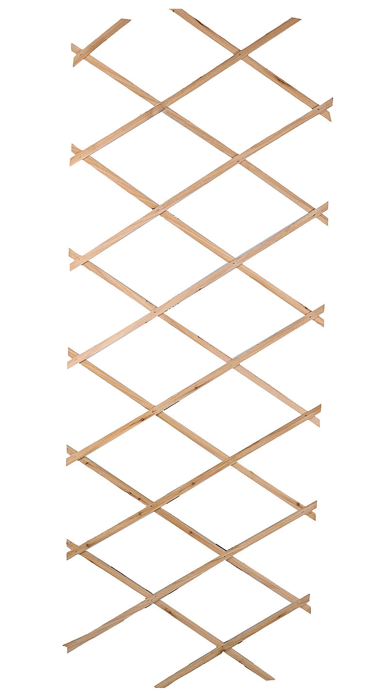 Holz Rankgitter ausziehbar - 180 x 90 cm - Scherenspalier für Kletterpflanzen 