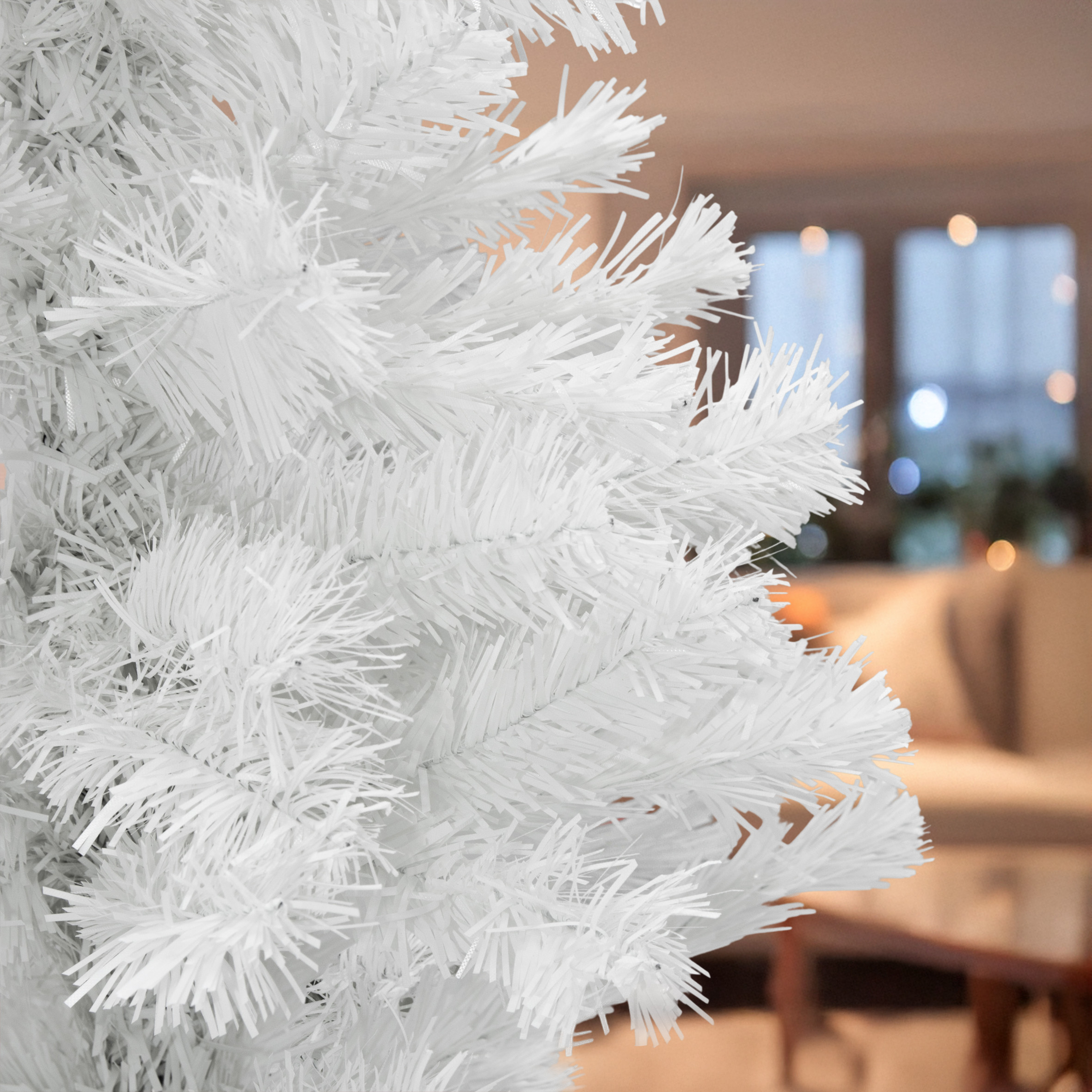 Künstlicher Weihnachtsbaum - 3 Farben und 4 Größen - Kunst Tannenbaum mit Baum-Ständer