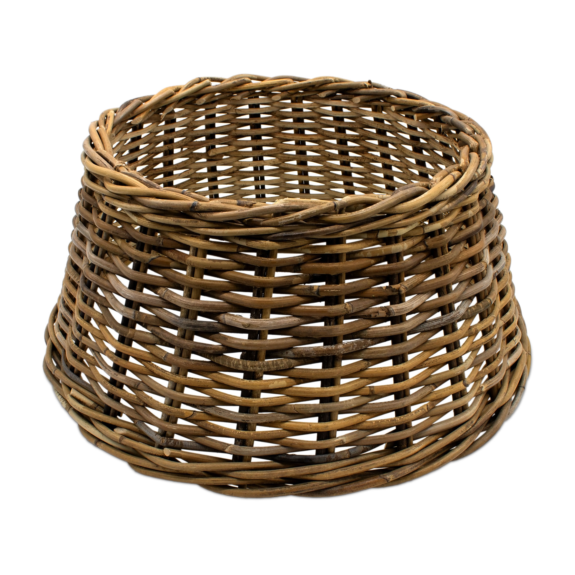 Rattan Weihnachtsbaumrock aus Weide 60 cm - 5 Farben wählbar - Abdeckung für den Christbaum Ständer