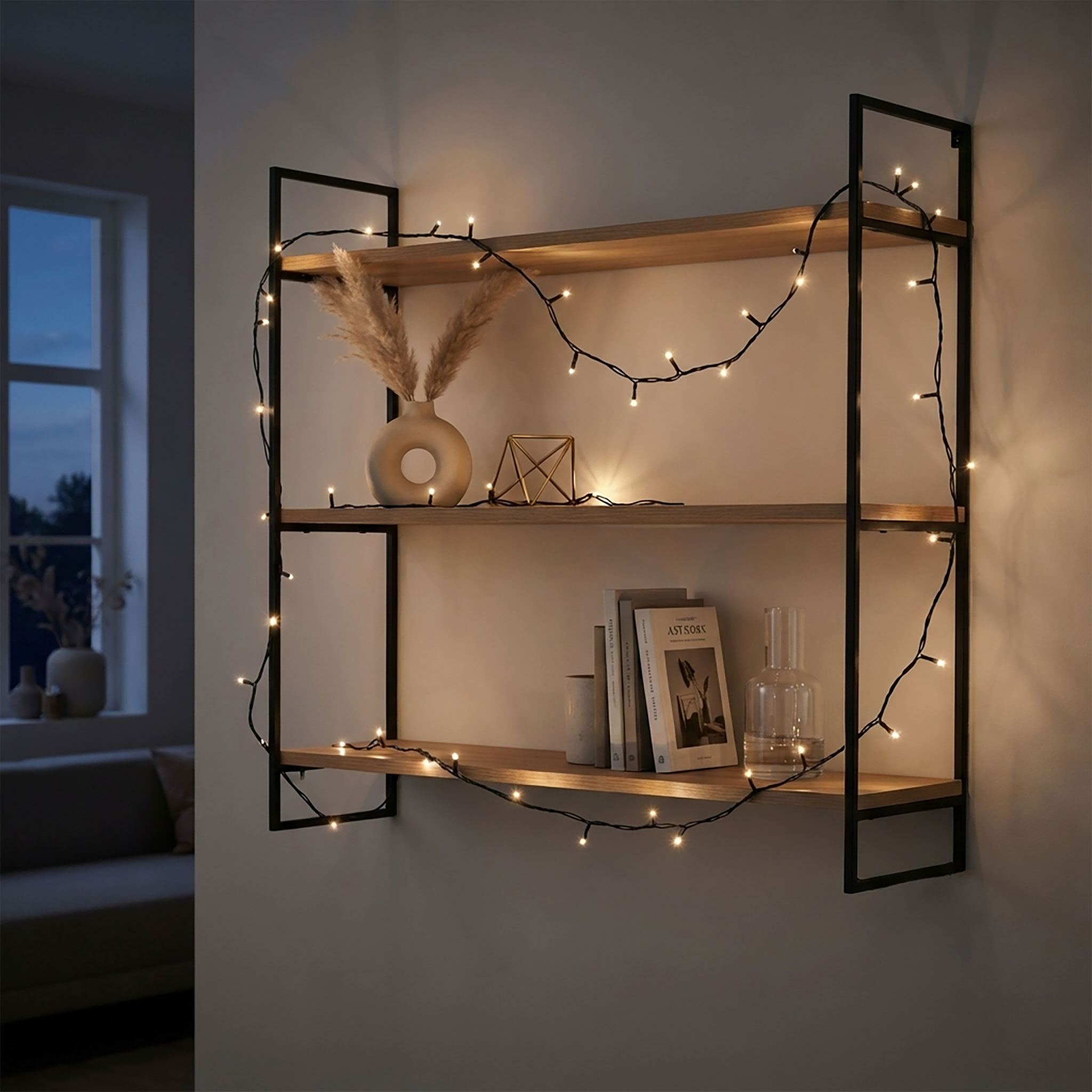 LED Weihnachts Lichterkette warm weiß - 8 Längen / 40-720 LED - Garten Deko Beleuchtung