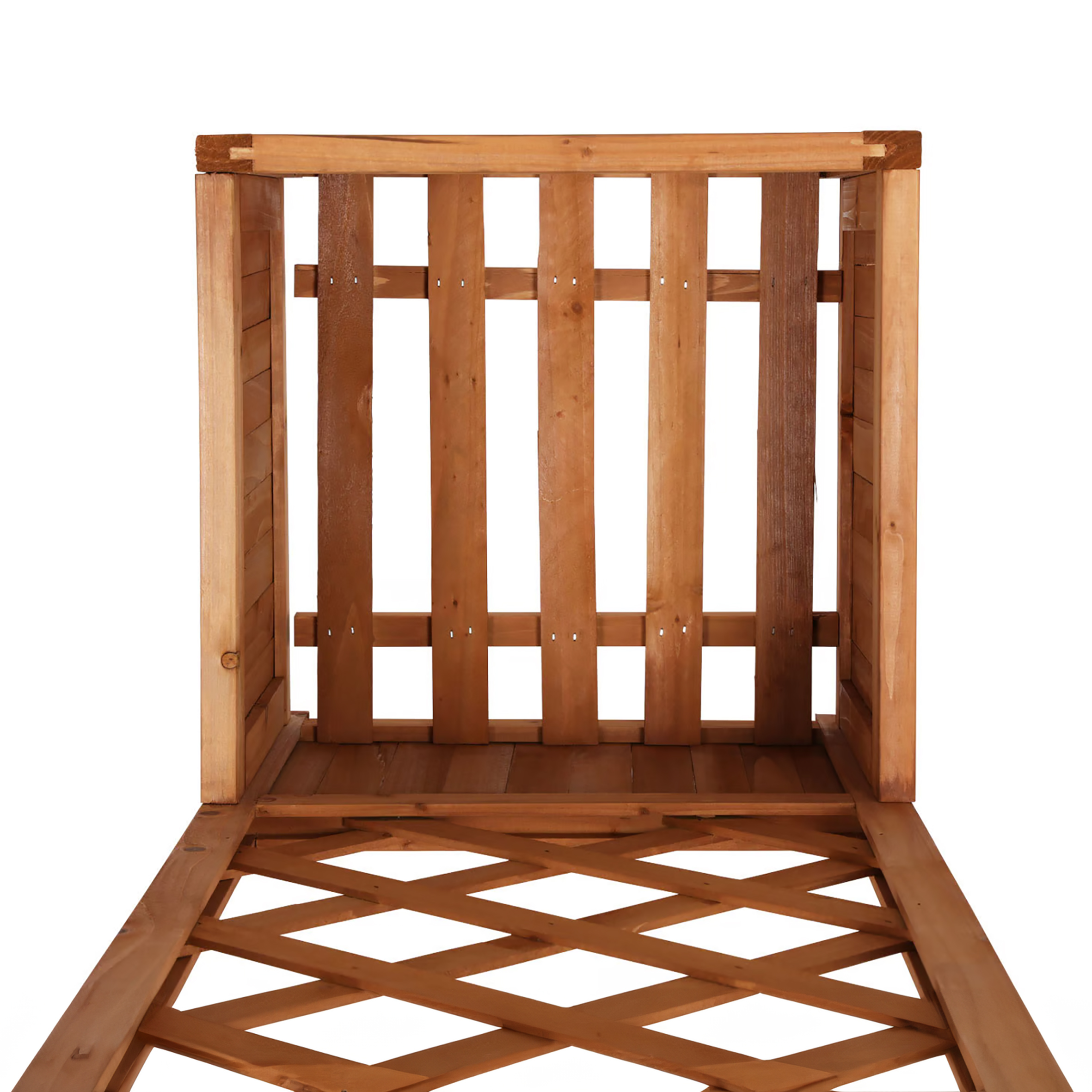 Holz Pflanzkübel mit Spalier - 135 x 40 cm - Blumenkasten mit Rankhilfe