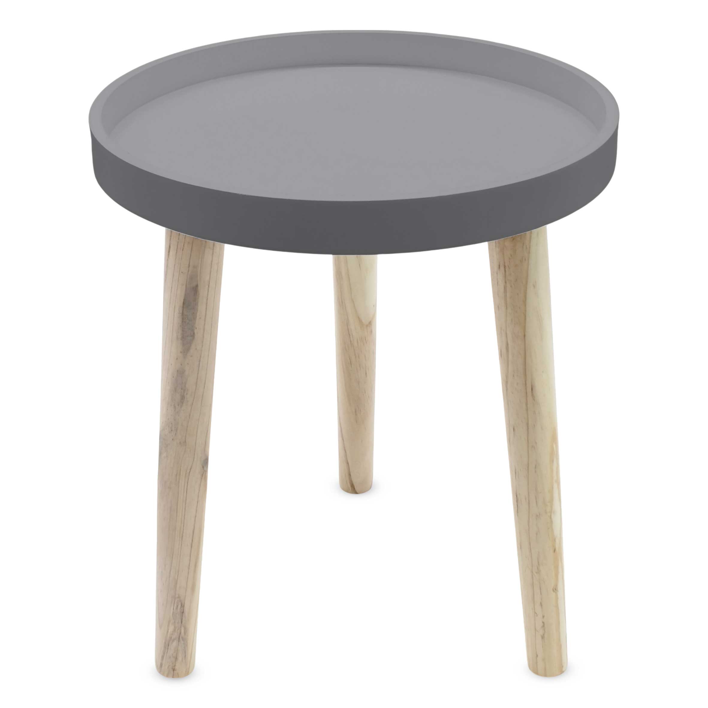 kleiner Beistelltisch ca. 36 cm x 30 cm - Farbe: Natur / Tischplatte lackiert - Farbe: wählbar