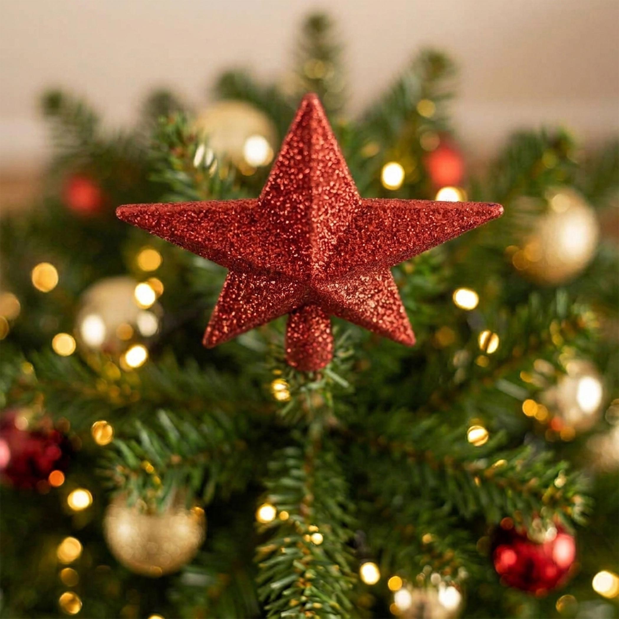 Weihnachtsbaum Spitze 19 cm - Farbe wählbar