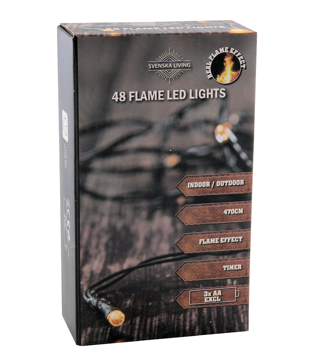 Flame LED Lights Lichterkette - 48 LED