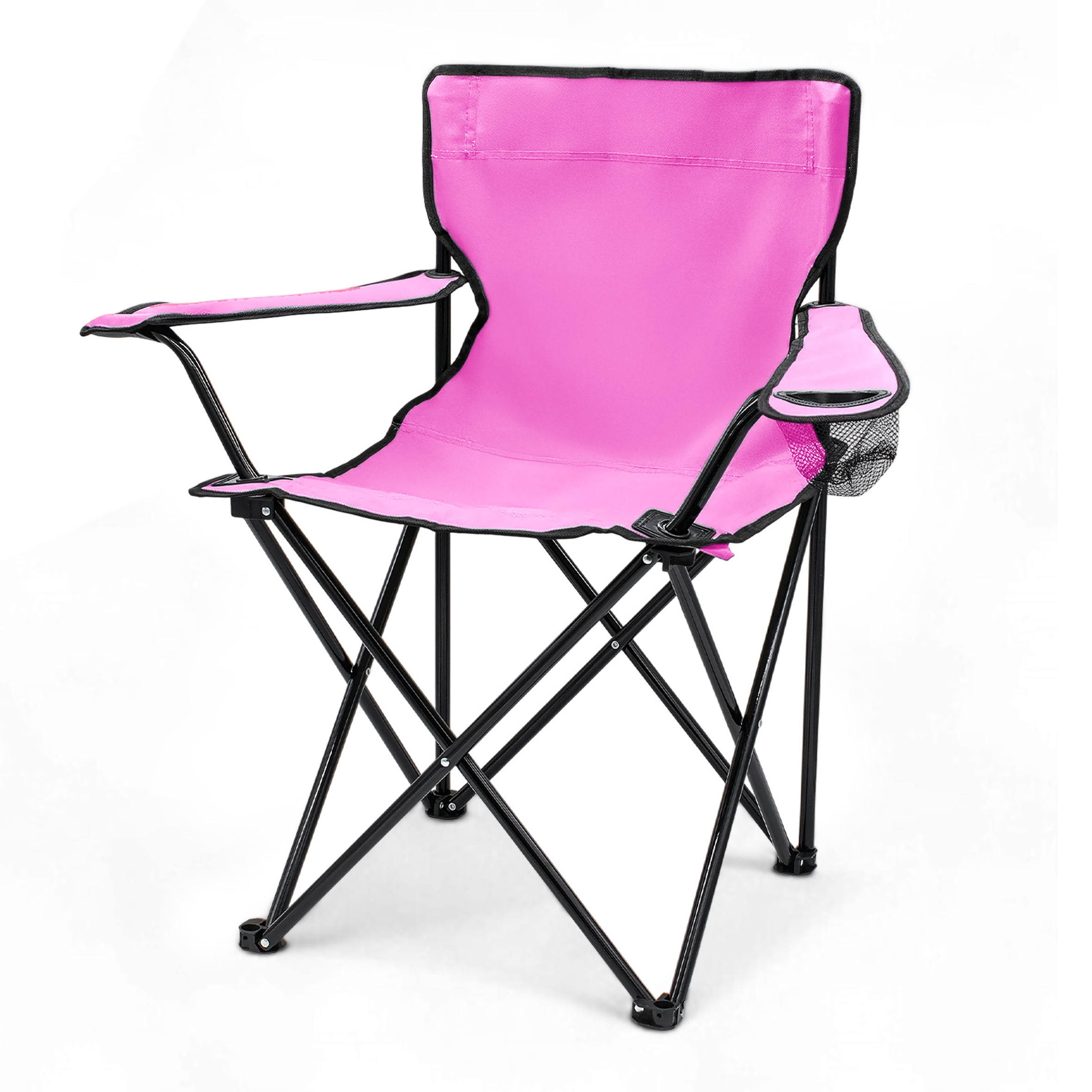 Campingstuhl mit Getränkehalter - 9 verschiedene Farben - Camping Strand und Garten Klappstuhl
