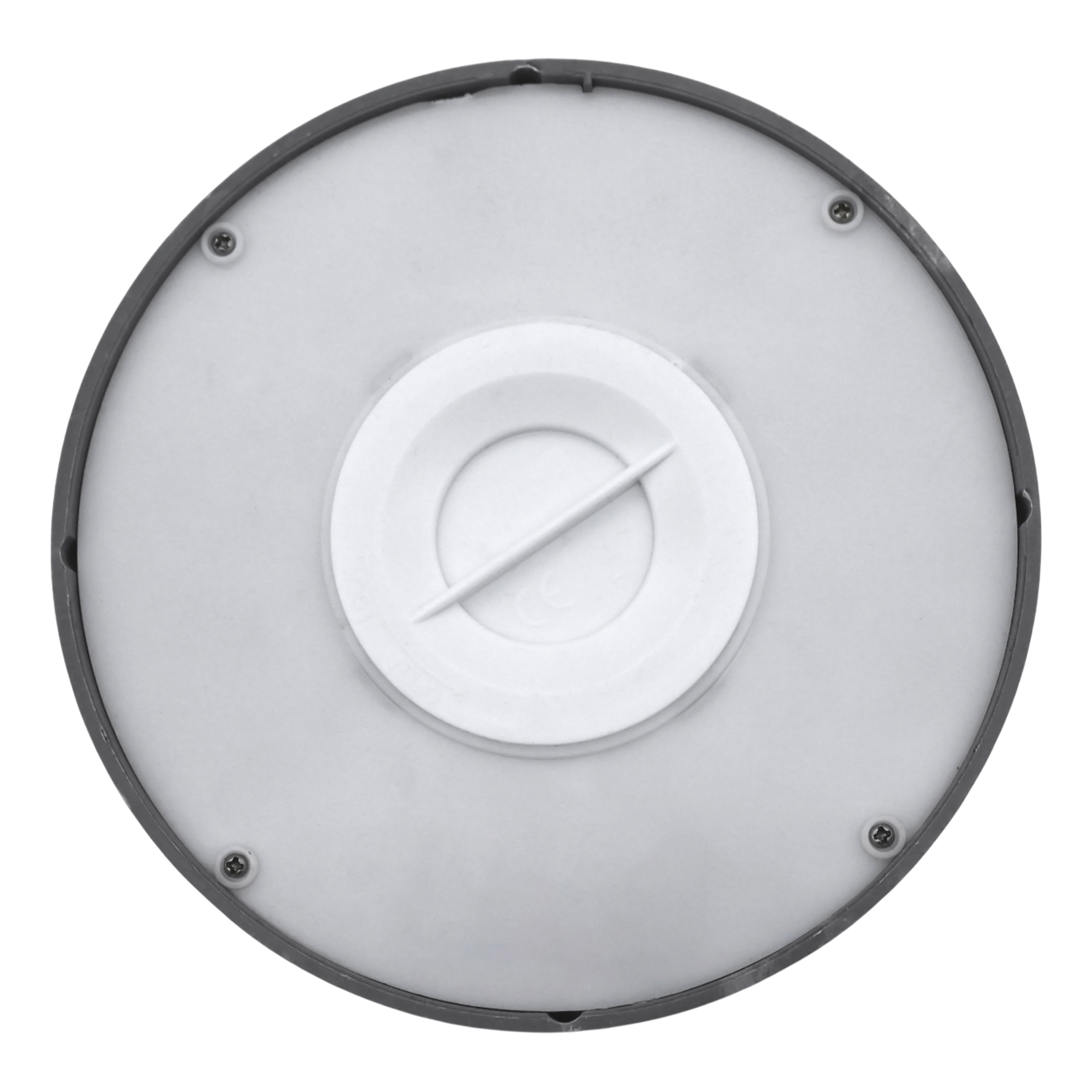 LED 3-Docht Kerze in Beton Optik mit Timer batteriebetrieben - 15 x 8 cm - Künstliche Kerze im Keramik Gefäß mit 3 Flammen in warm weiß