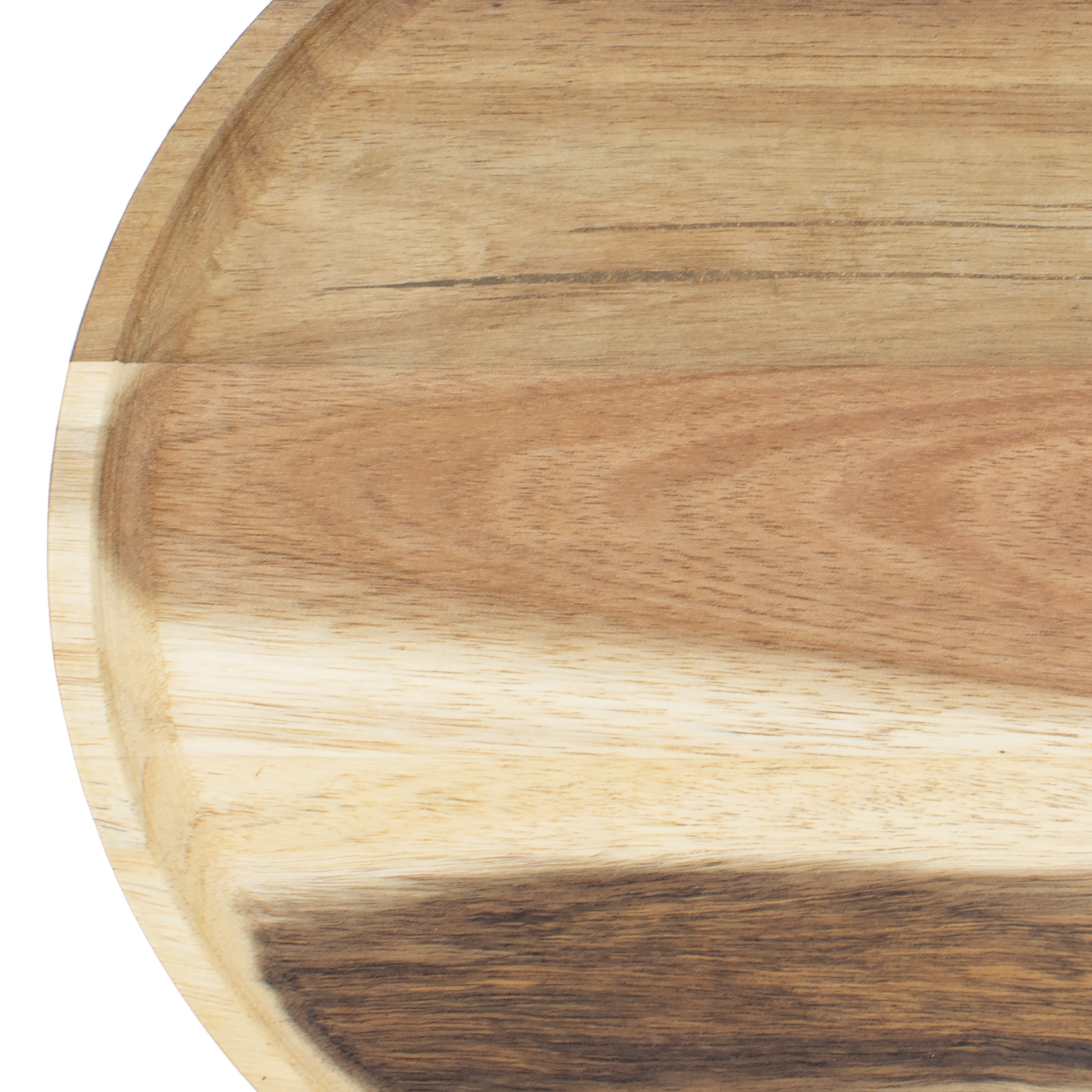 Akazien Servierplatte lebensmittelecht - Ø 29 cm - Holz Servierteller rund natur