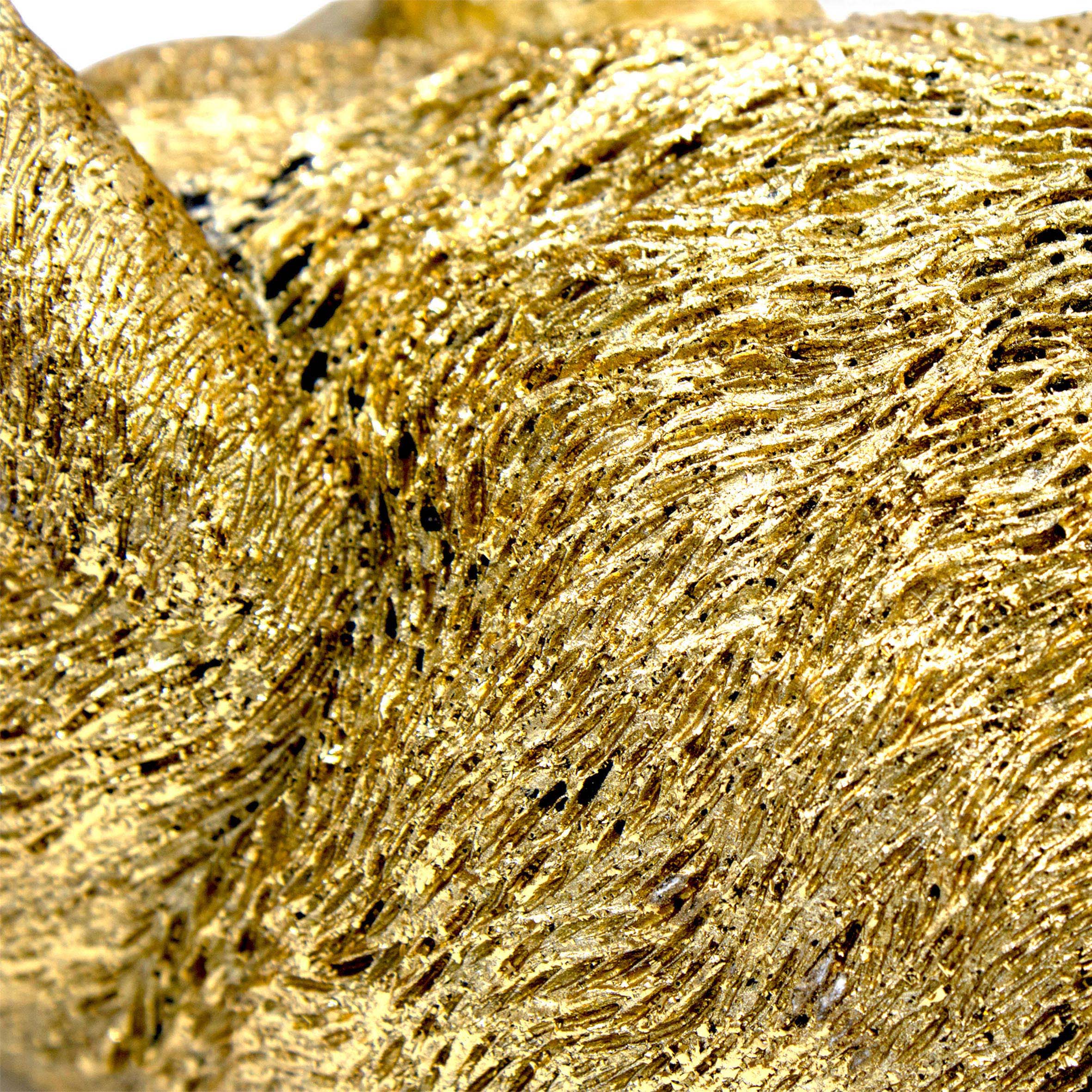 Deko Flaschenhalter AFFE in gold - 27 x 15 cm - Durstiges Tier Weinflaschen Halter