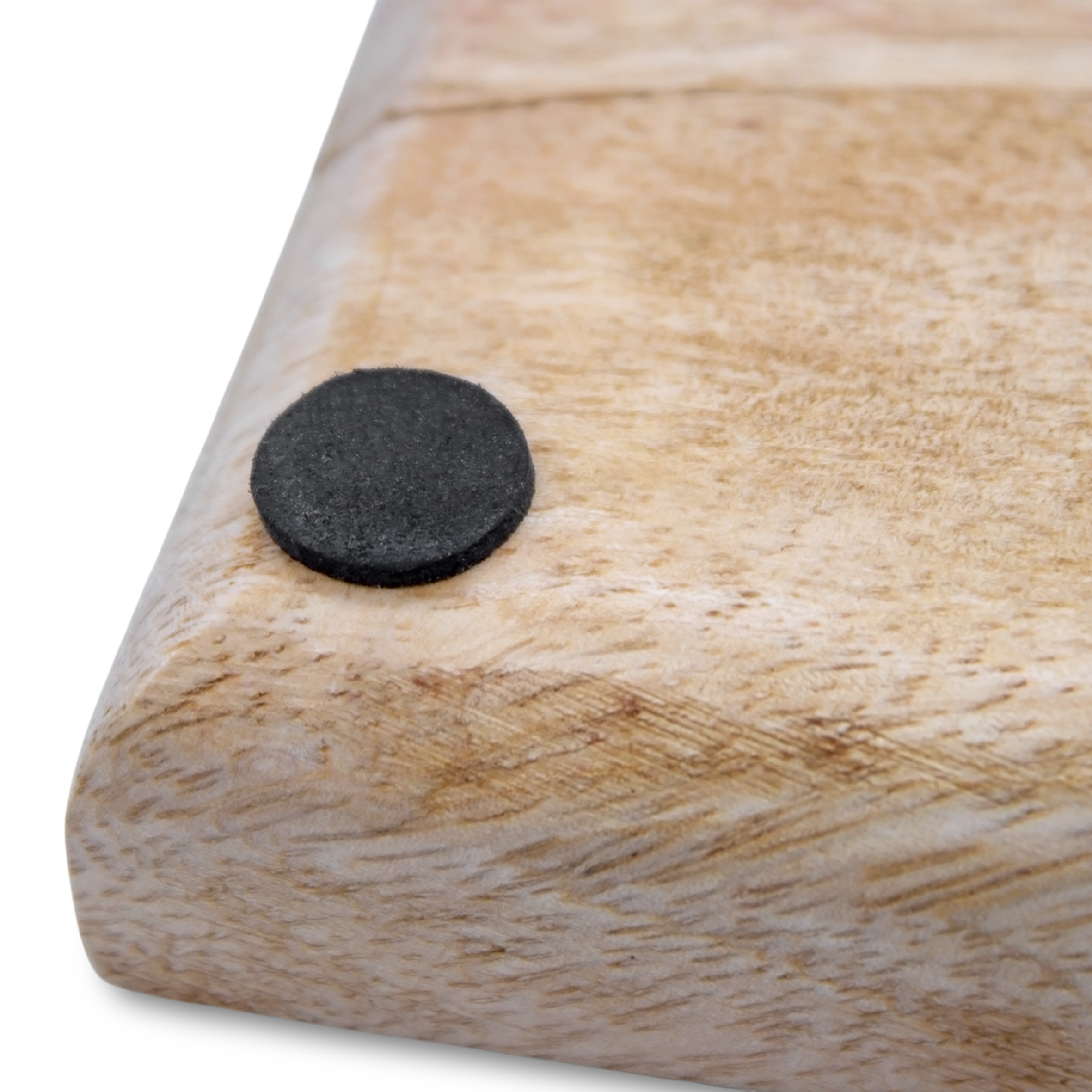 Mangoholz Dekotablett groß natur - 46 x 13 cm - XL Massivholz Kerzentablett rechteckig