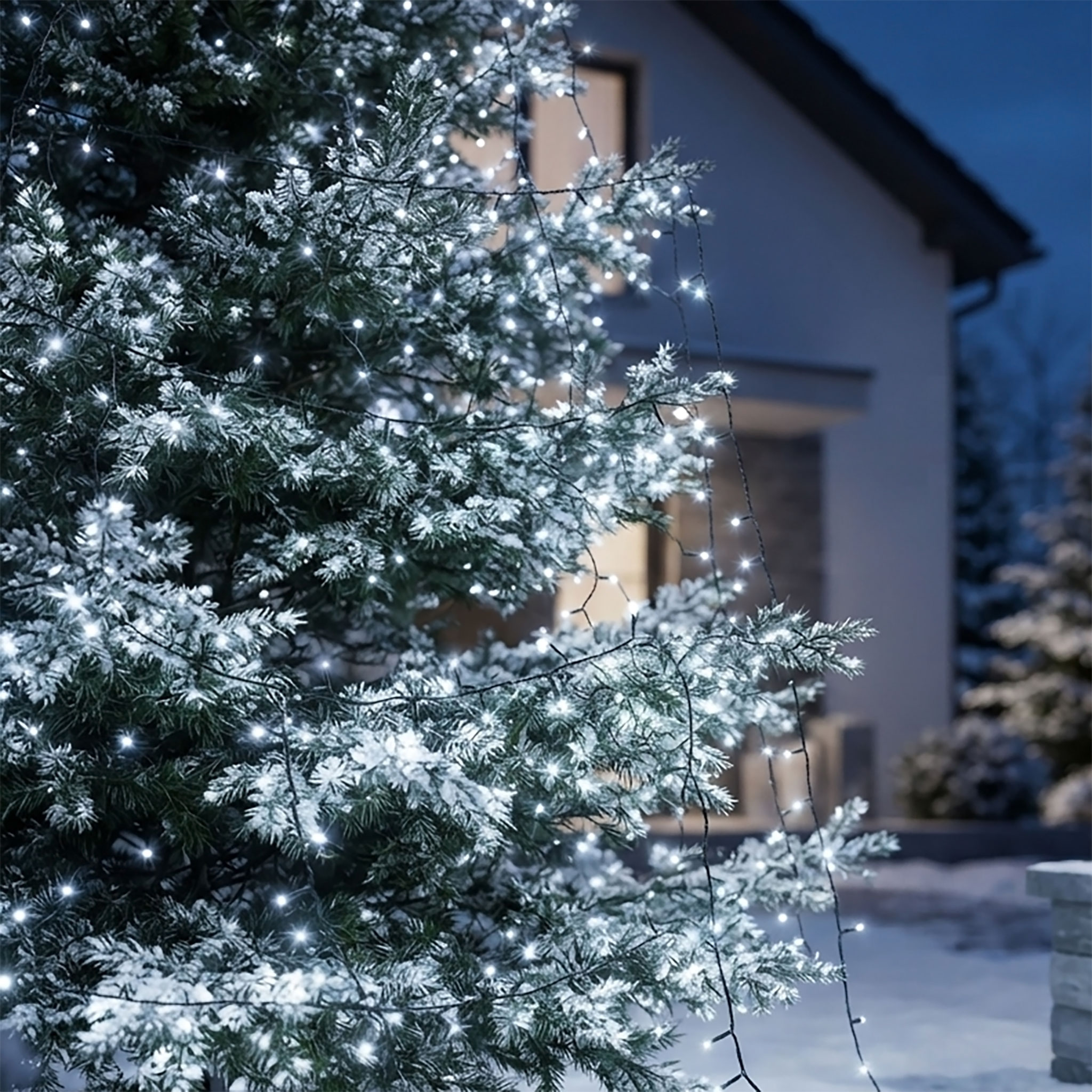 Weihnachts Lichterkette 40 - 720 LED - (kalt) weiß