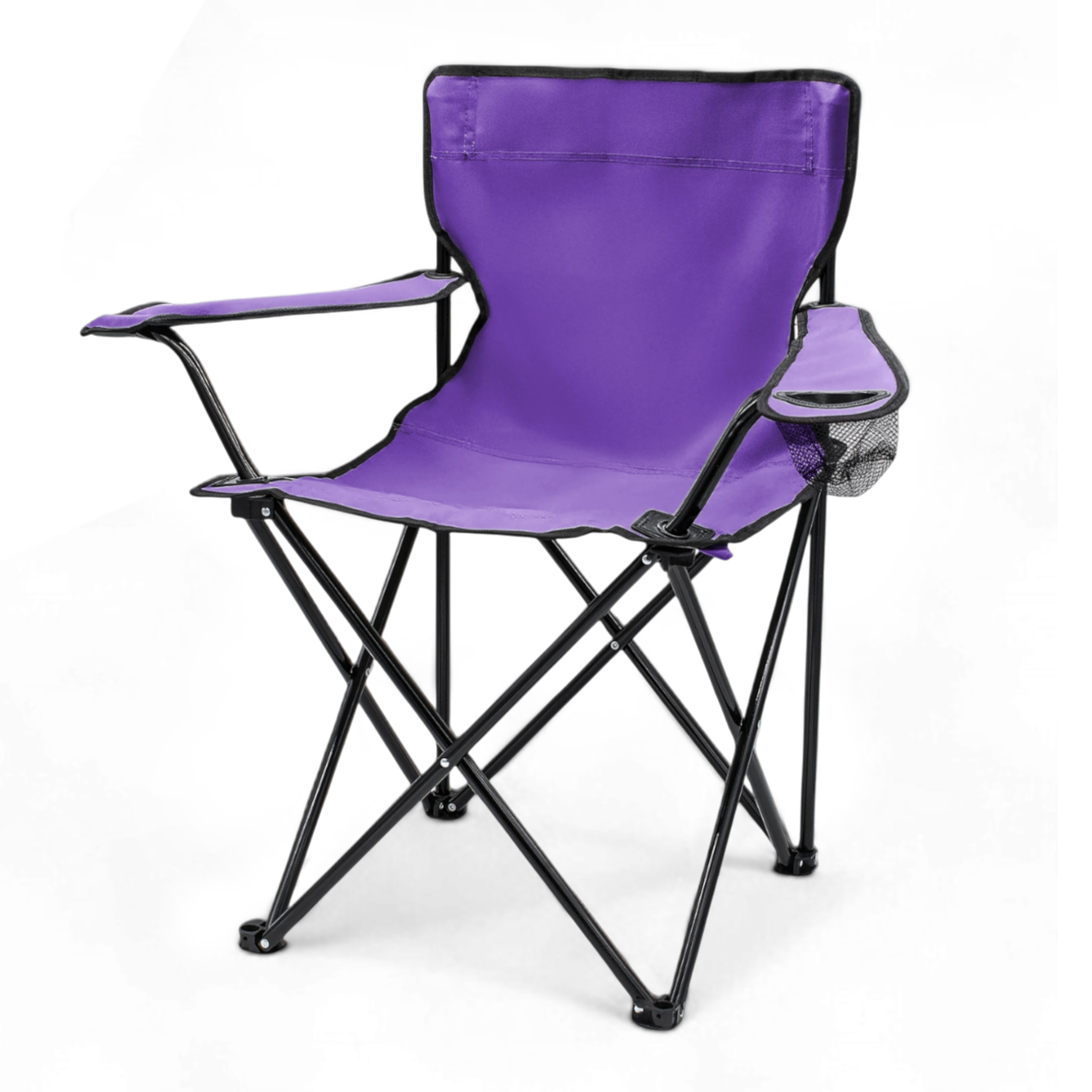 Campingstuhl mit Getränkehalter - 9 verschiedene Farben - Camping Strand und Garten Klappstuhl