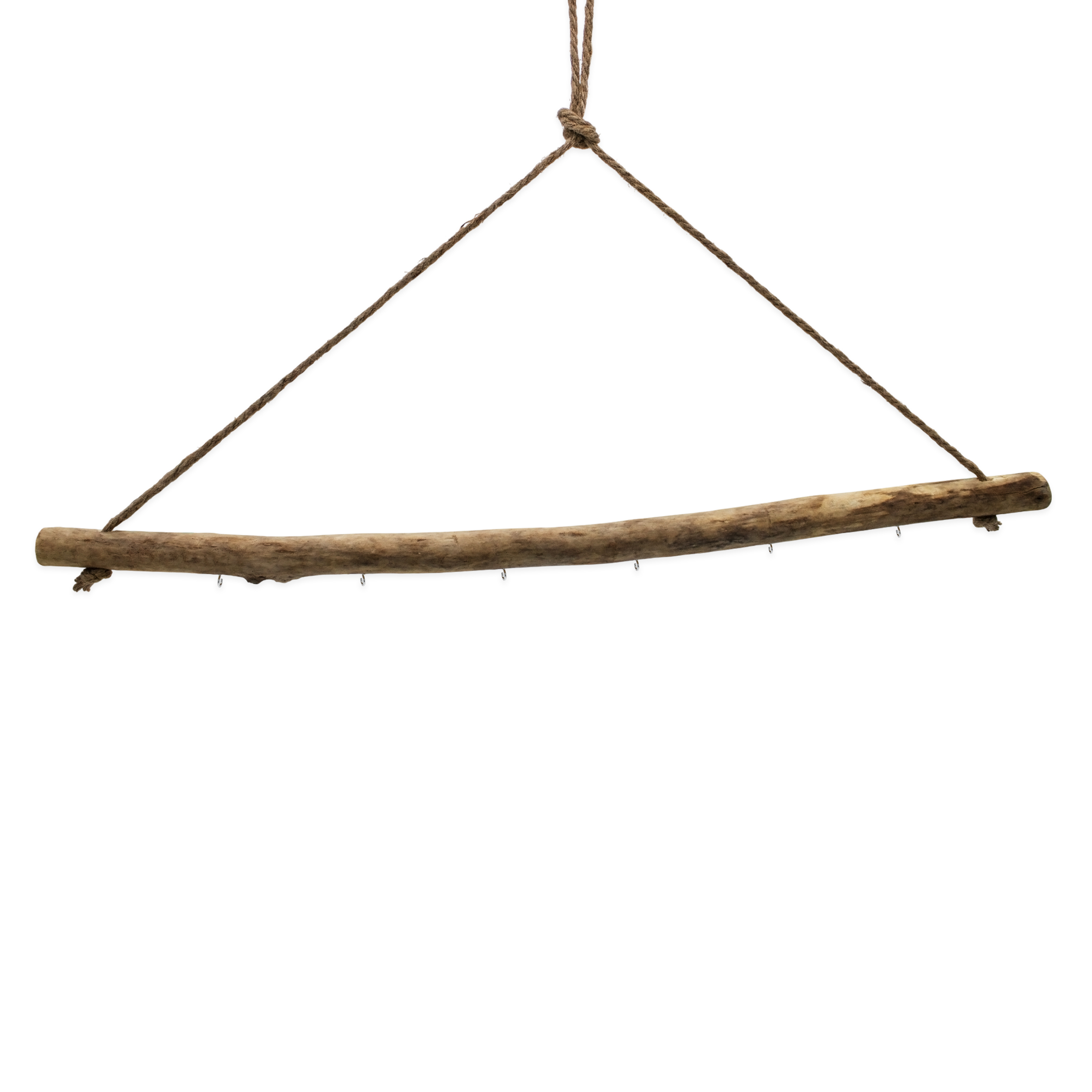 Treibholz Ast zum Hängen mit 6 Haken zum Dekorieren - 83 cm