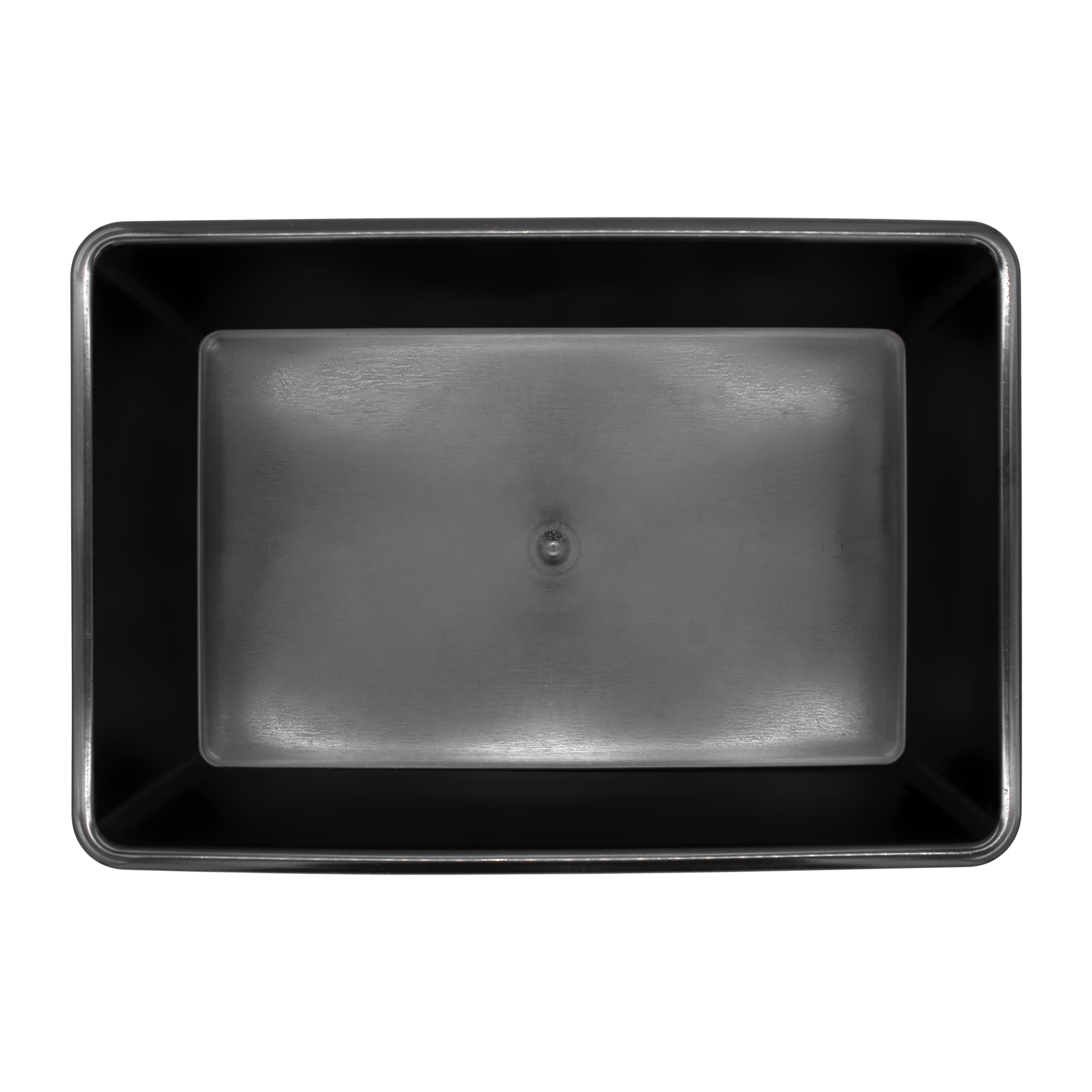 Allzweck Kunststoff Wanne schwarz 60 x 40 cm - 2er Set - Multifunktions Schale 20 Liter rechteckig