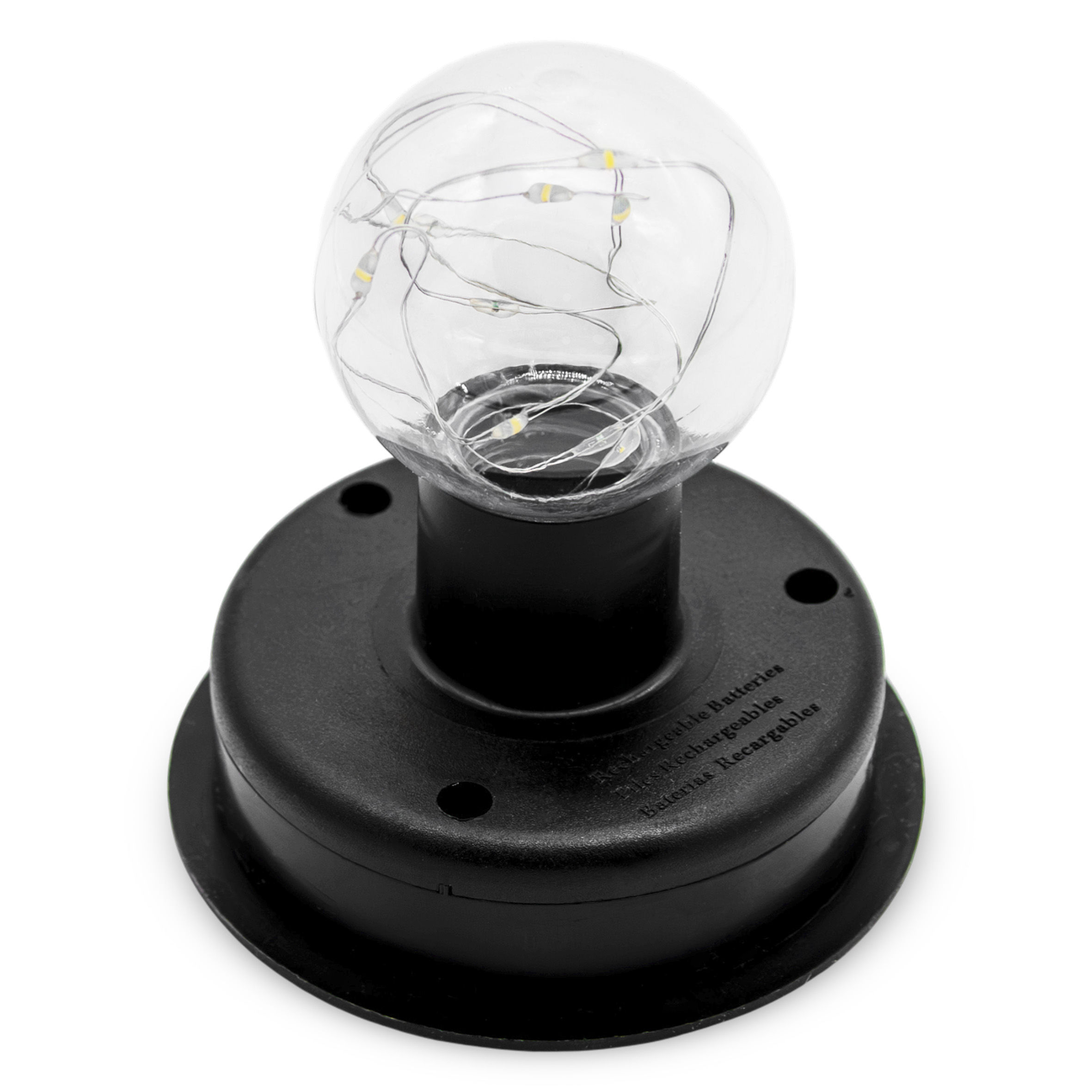 Solar Kugel für Außen in Flechtoptik mit LED Glühbirne - 27 cm - Garten Kugelleuchte mit Bügel zum Hängen warm weiß beleuchtet