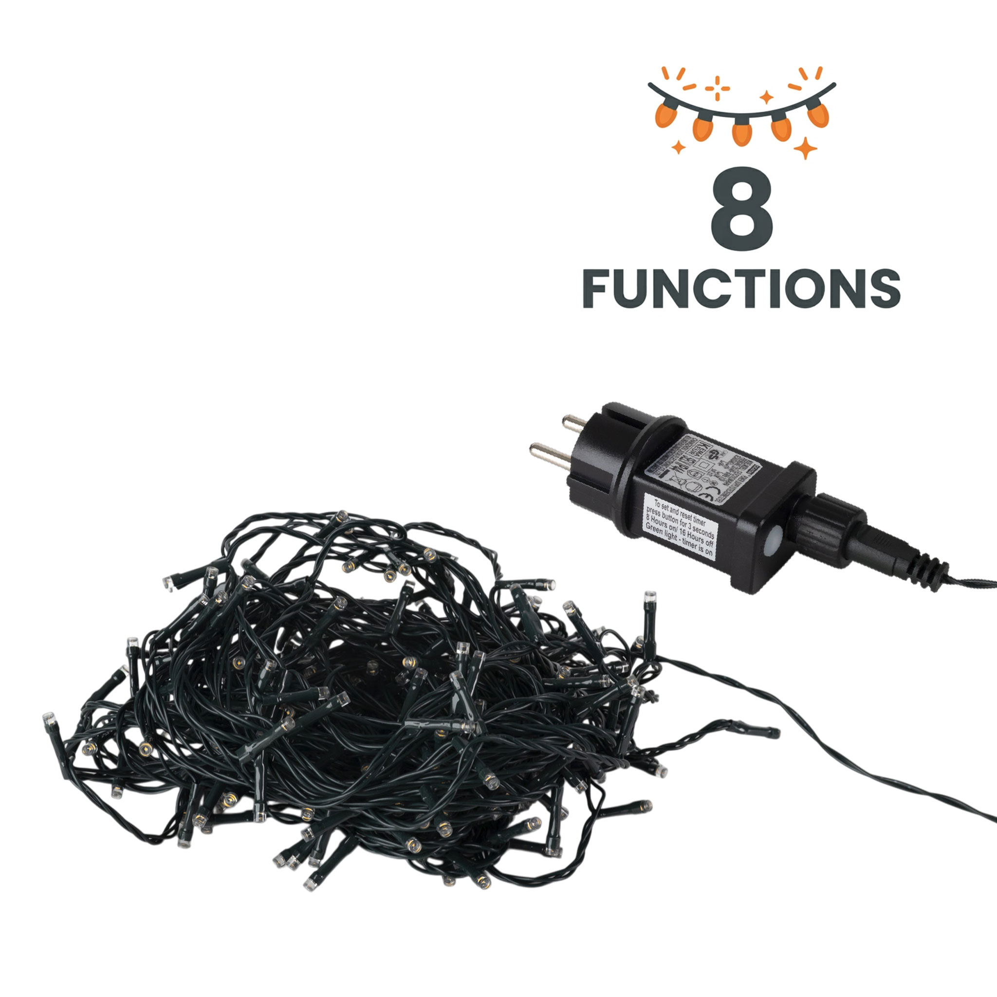 Weihnachts Lichterkette 40 - 720 LED - (kalt) weiß