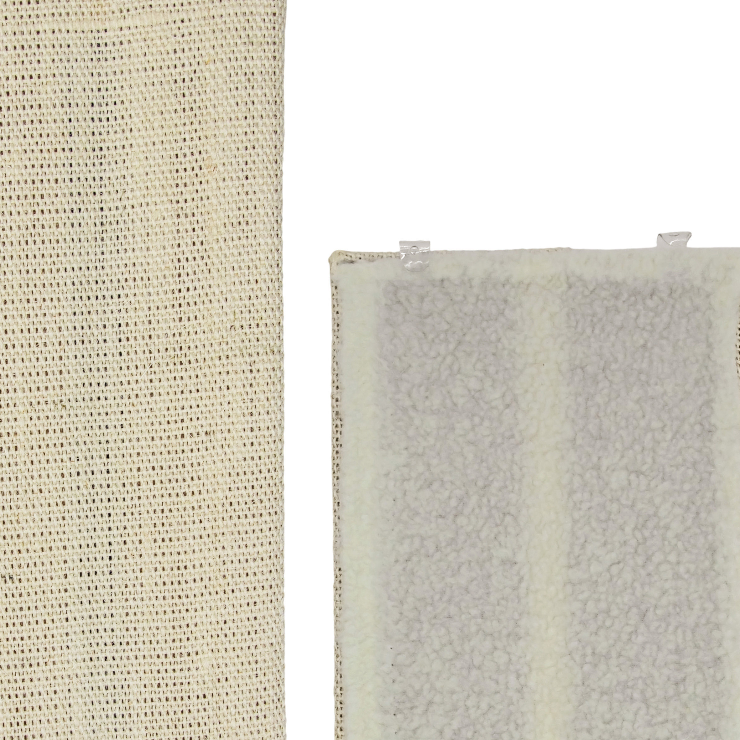 Katzen Kratzbrett mit 2 verschiedenen Seiten - 50 cm oder 80 cm / 1er oder 2er Pack - Sisal und Plüsch Kratzecke zum Legen oder Hängen