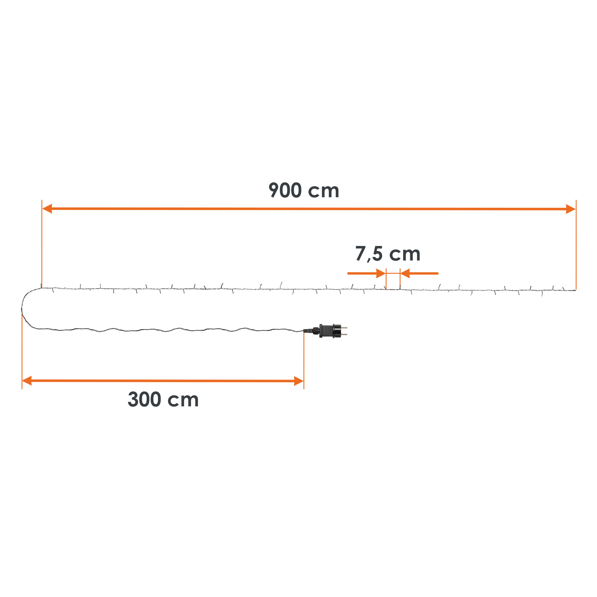 LED Weihnachts Lichterkette bunt - 120 LED / 12 m - Deko Beleuchtung für Außen mit Timer