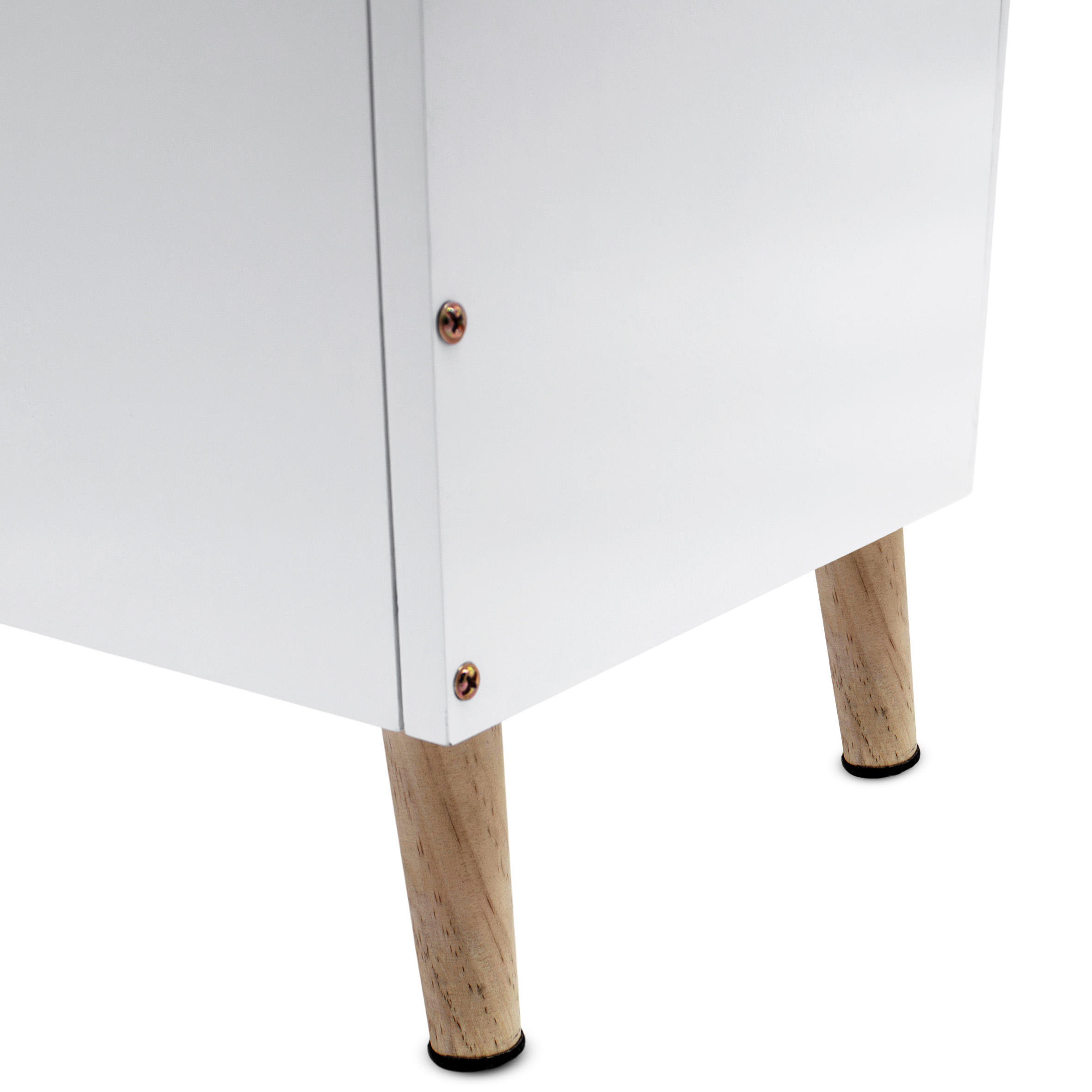 Kinder Aufbewahrungstruhe Wolke 58 x 45 cm - weiß - Holz Ordnungskiste im kindgerechten Design