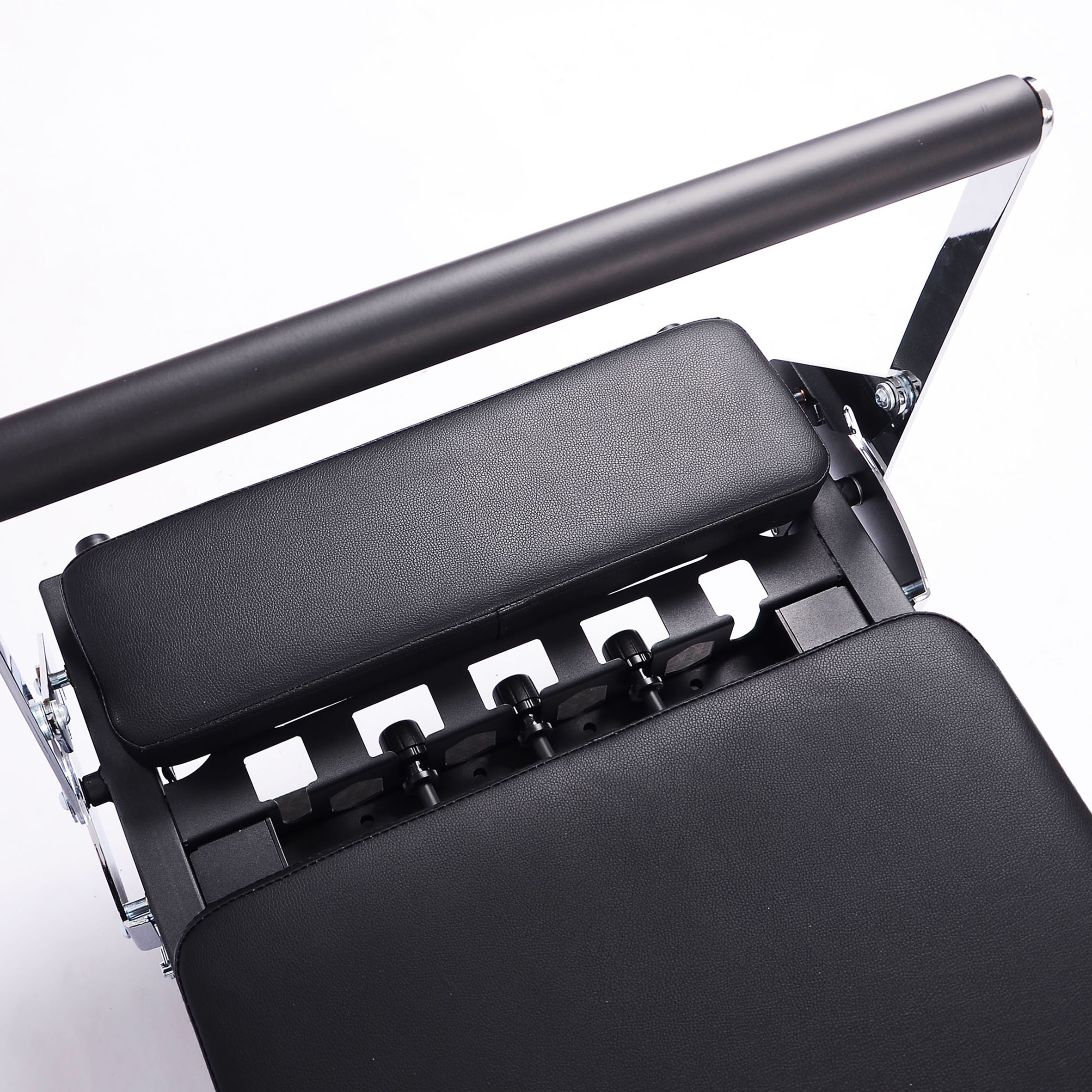 Pilates Reformer Maschine klappbar mit 5 Federn - 190 x 57 cm - Ganzkörpertraining Equipment für Home Workout belastbar bis 125 kg