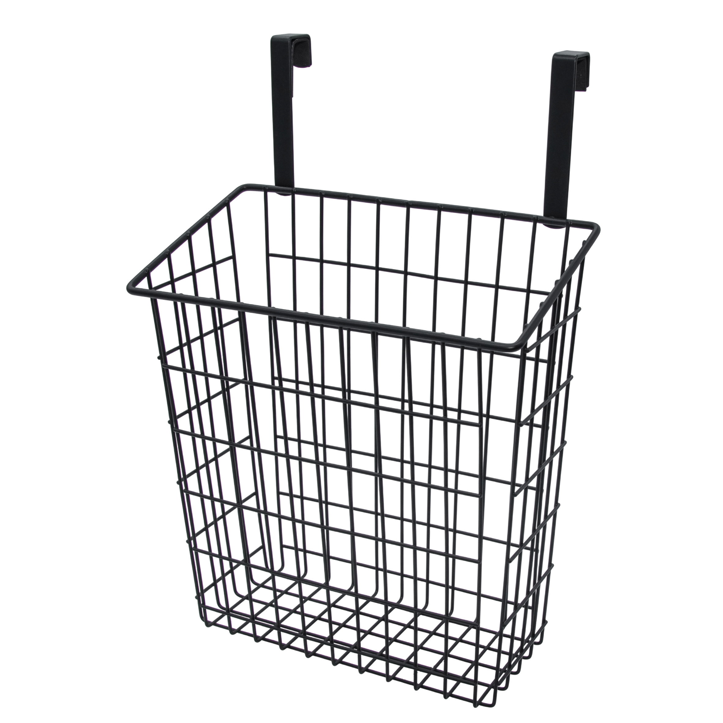 Metall Hängekorb schwarz für Schranktüren - 39 x 25 cm