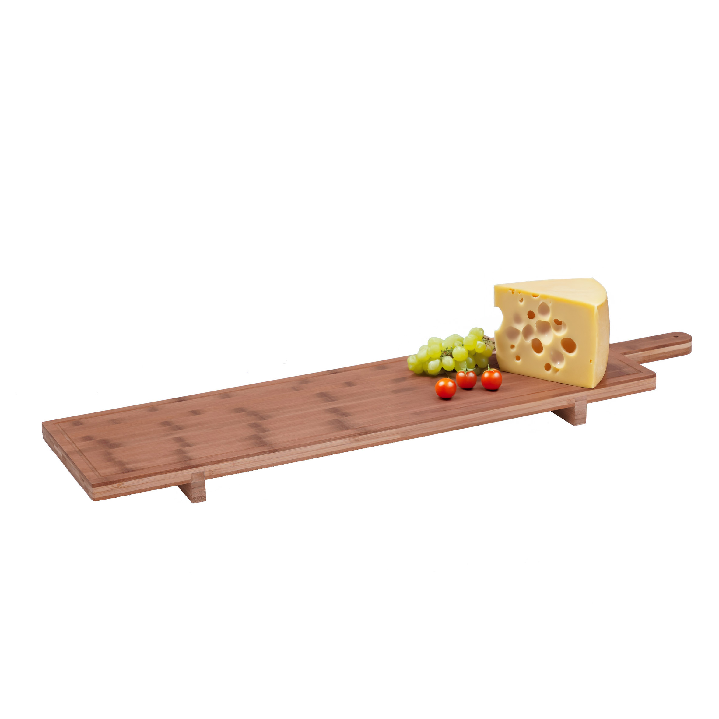 Holz Servierplatte XXL massiv - 100 x 26 cm