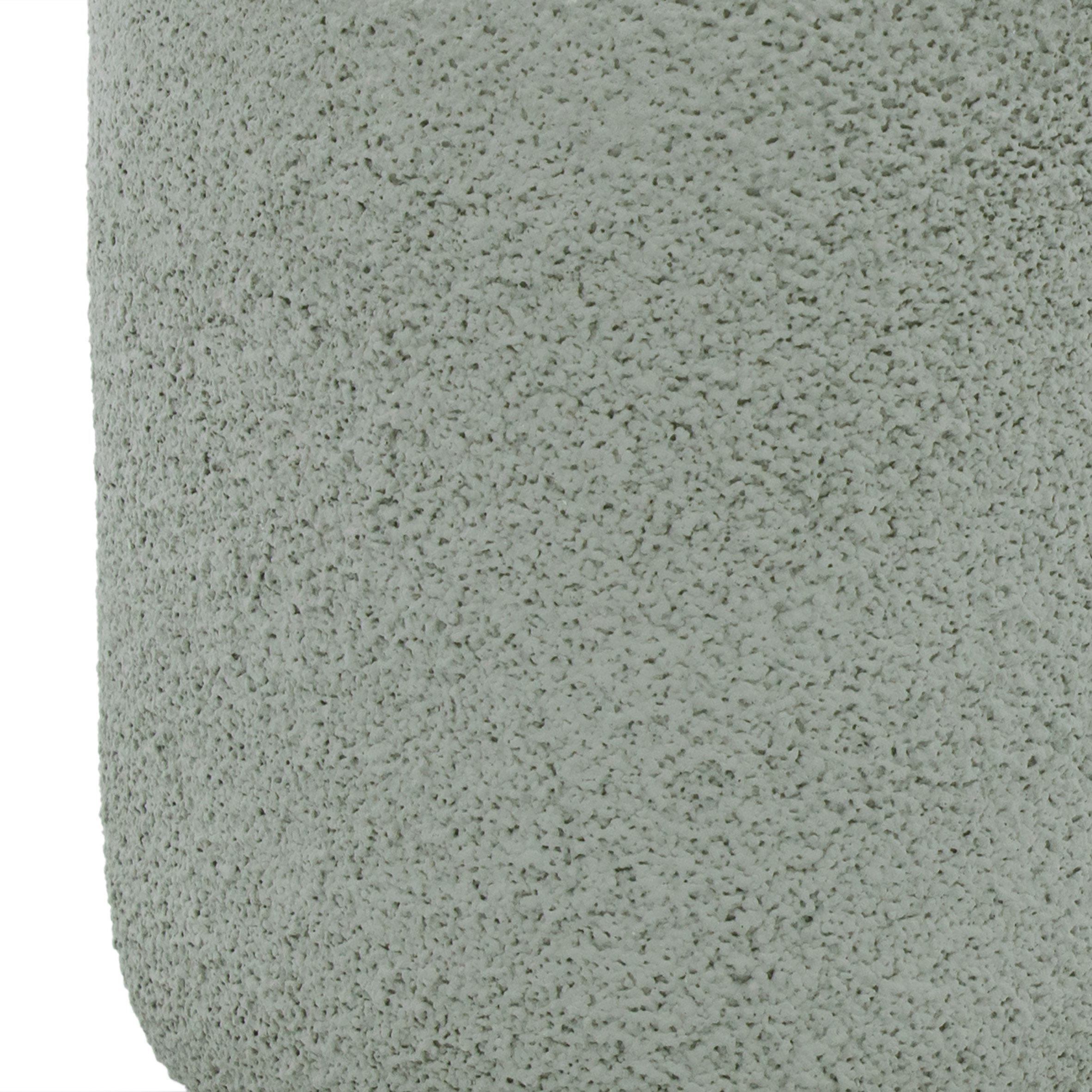 LED Keramik Kerze mit Beton Optik 10 x 9 cm - 2er Set - Künstliche Kerze Batterie betrieben mit Timer