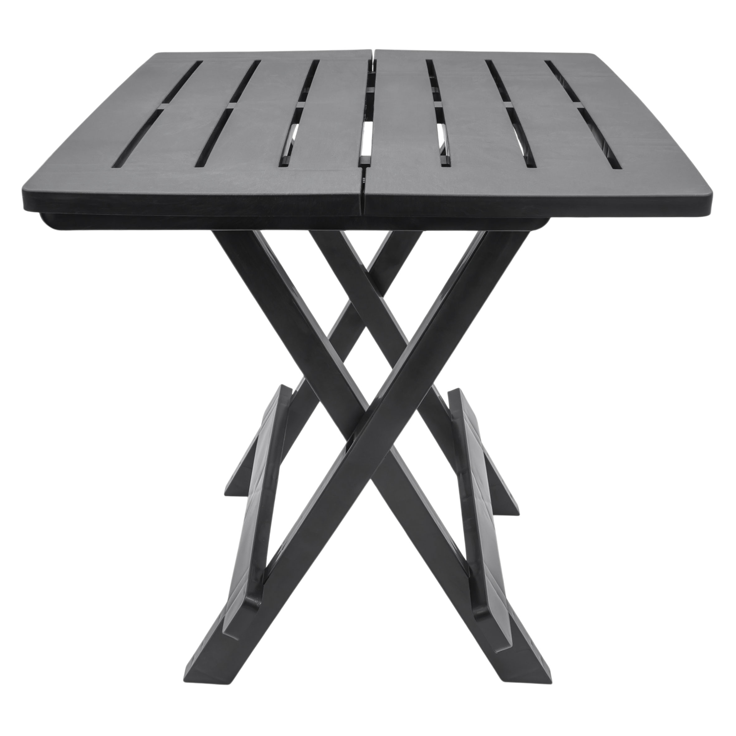 Kunststoff Klapptisch 45 x 43 cm - anthrazit - Garten Beistelltisch klappbar