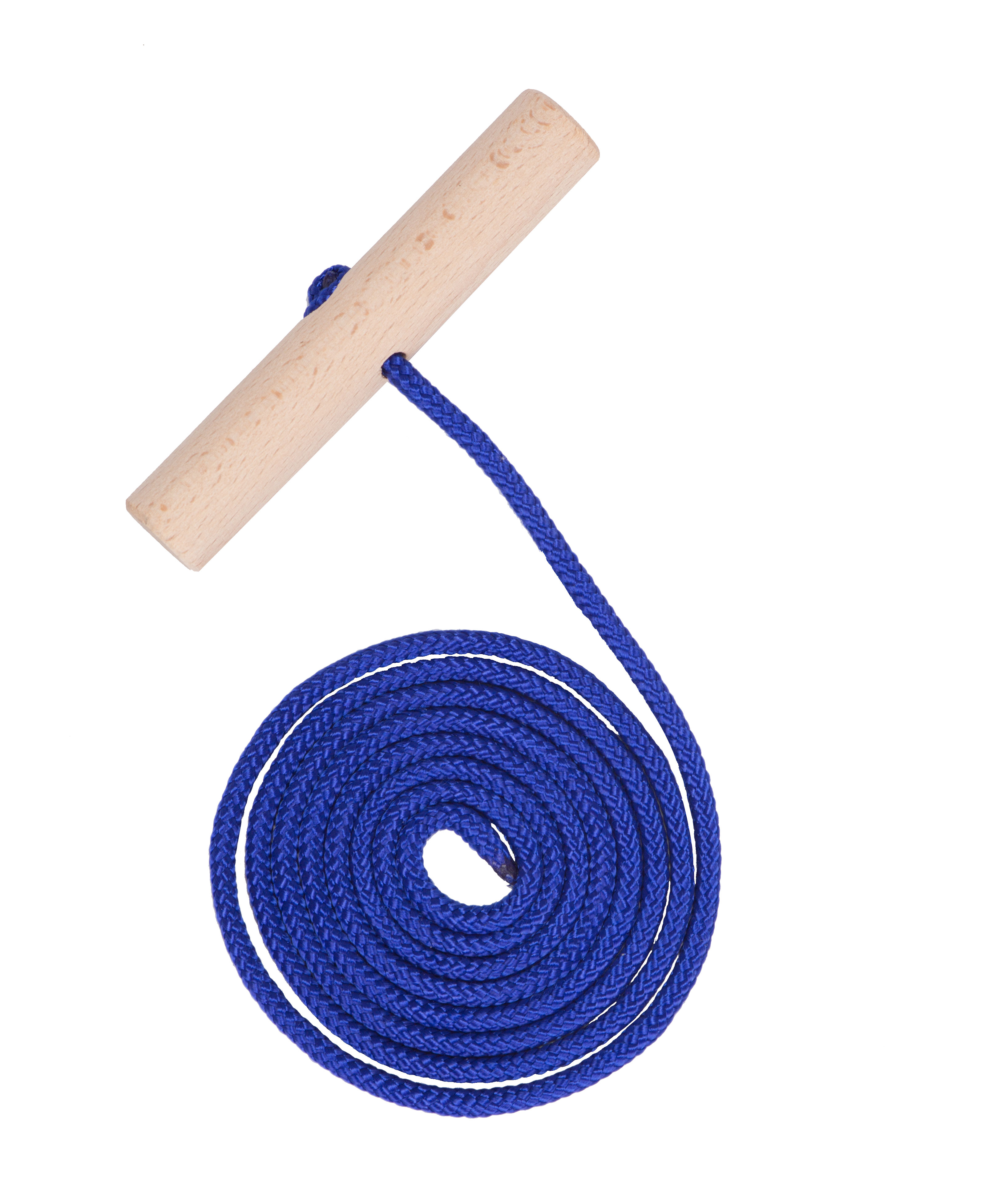 CLOINT Schlitten Zugseil mit Holz Griff - 160 cm - Zugleine in blau für Rodelschlitten und Bobs