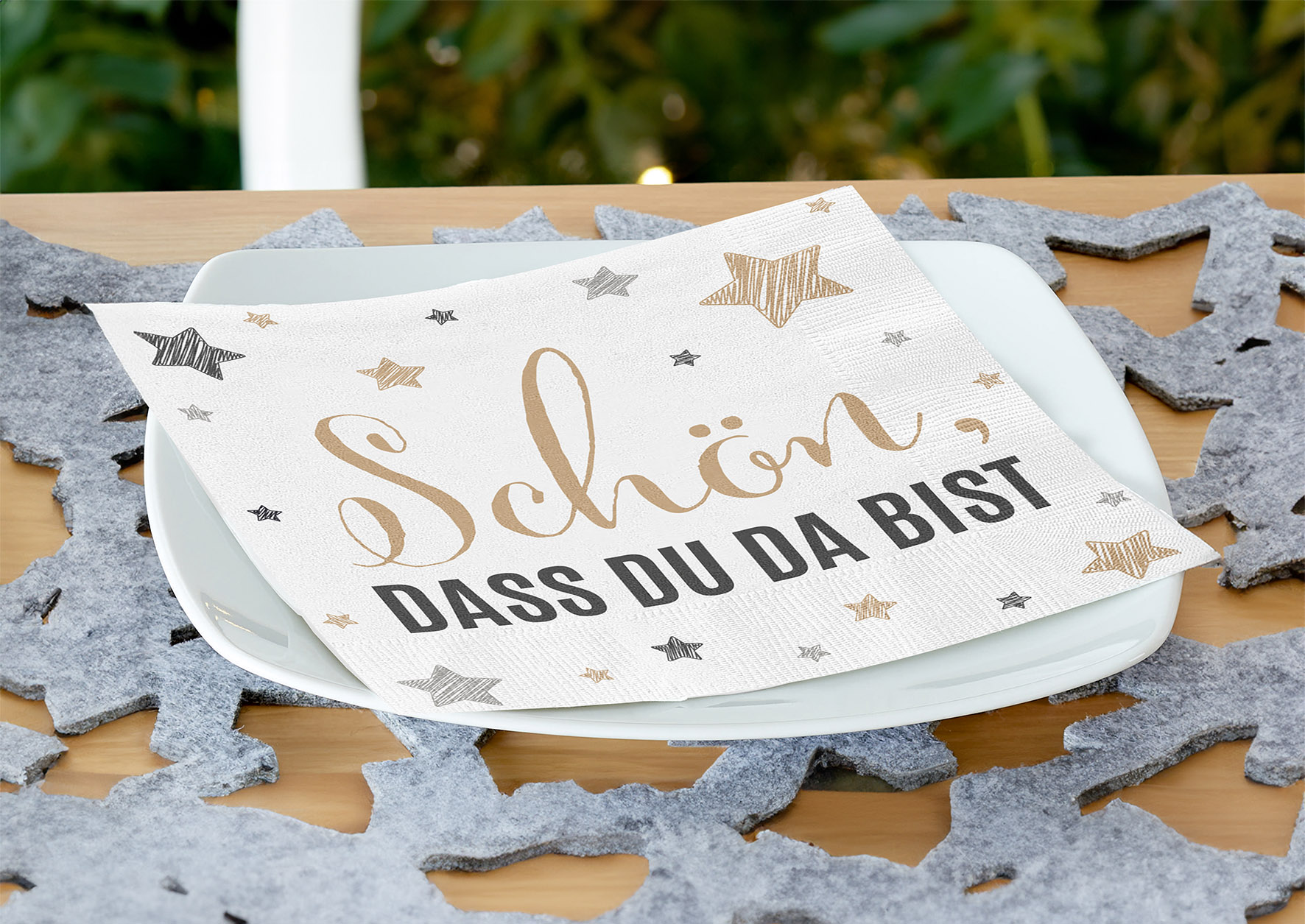 Servietten 60 Stück mit 3 verschiedenen Motiven - Weihnachten - Tischdeko Papierservietten 3er Set mit Spruch