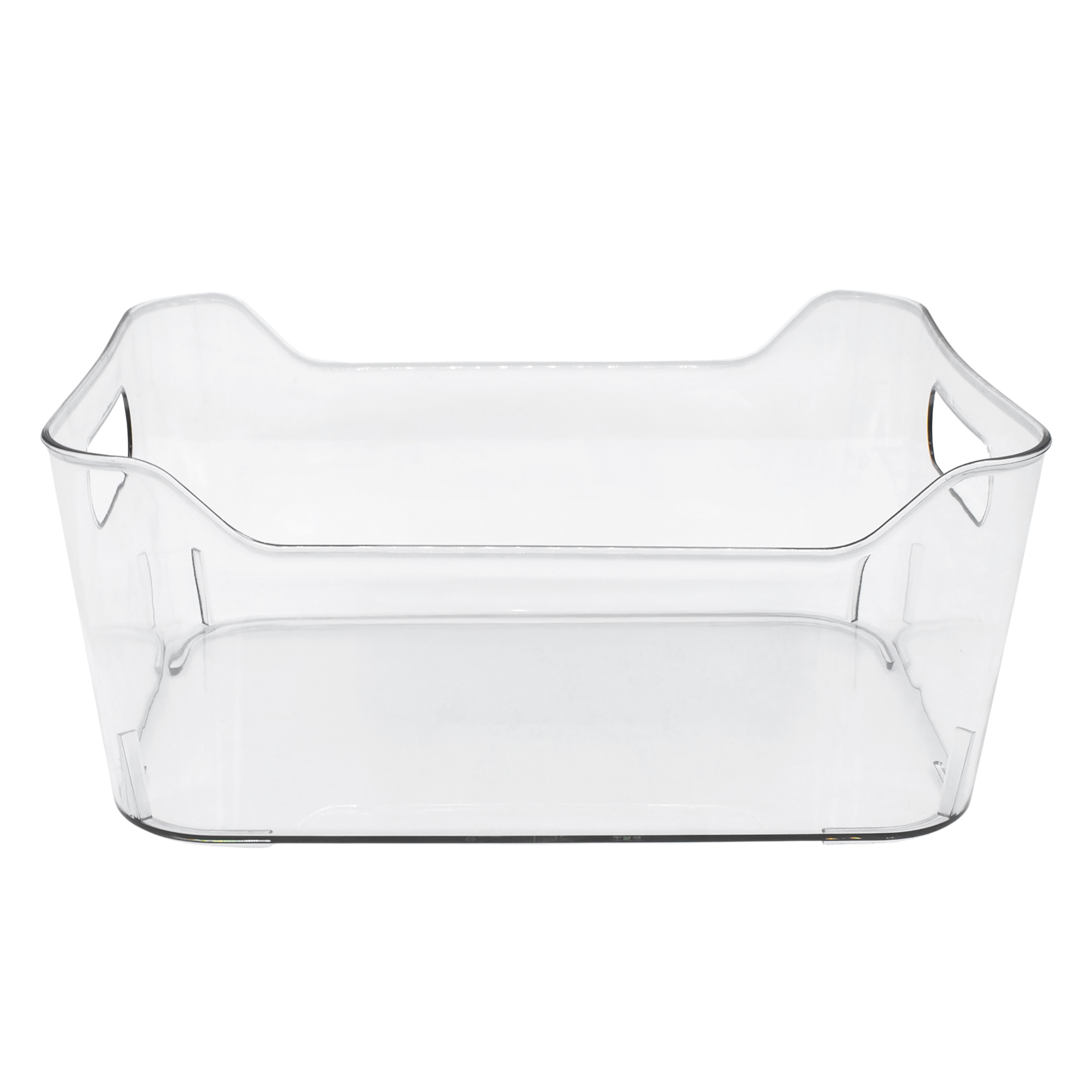 Kunststoff Kühlschrank Organizer 20 x 14 cm transparent - 6er Set - Aufbewahrungsbox für die Küche lebensmittelecht