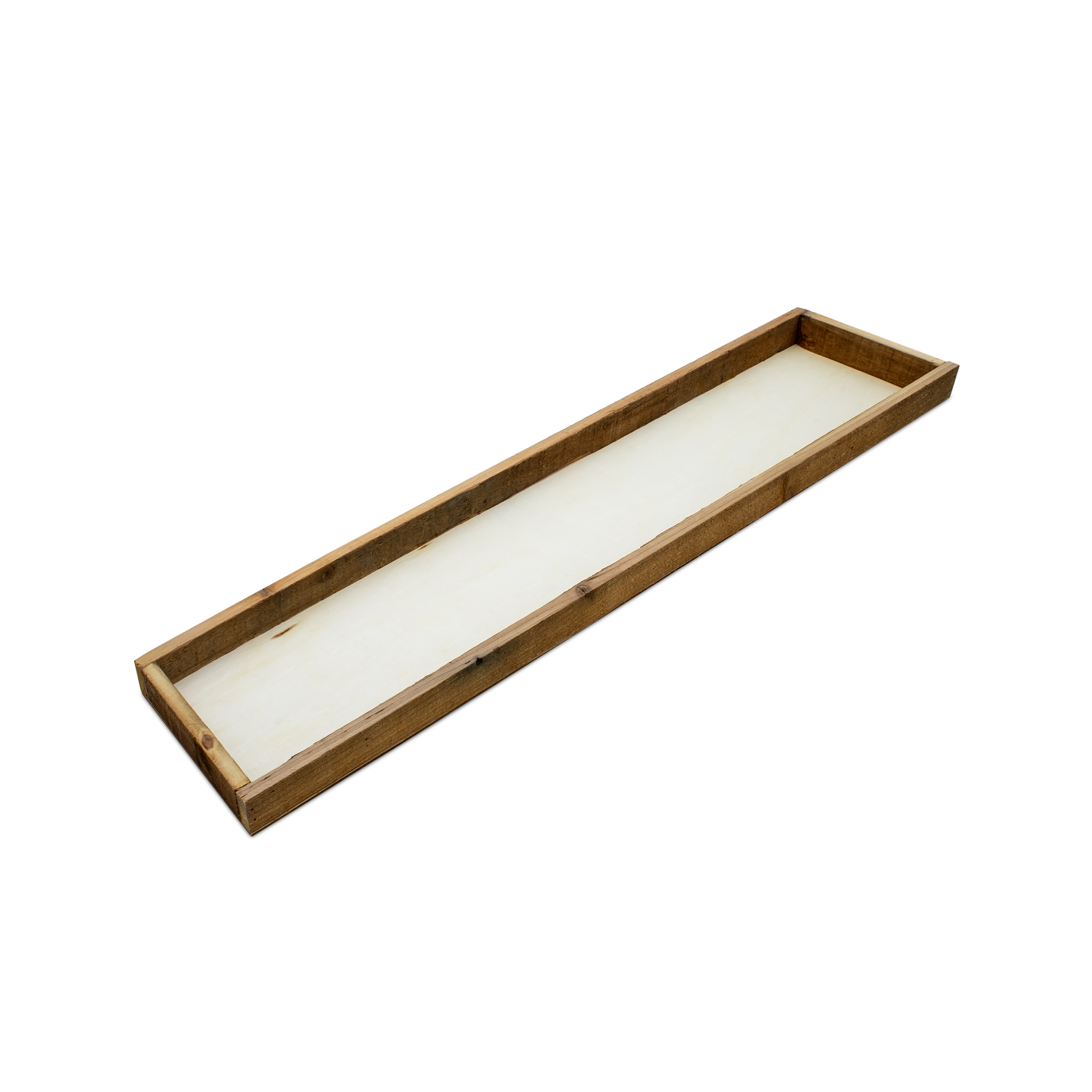 Holz Deko Tablett rechteckig - 80 x 18 cm