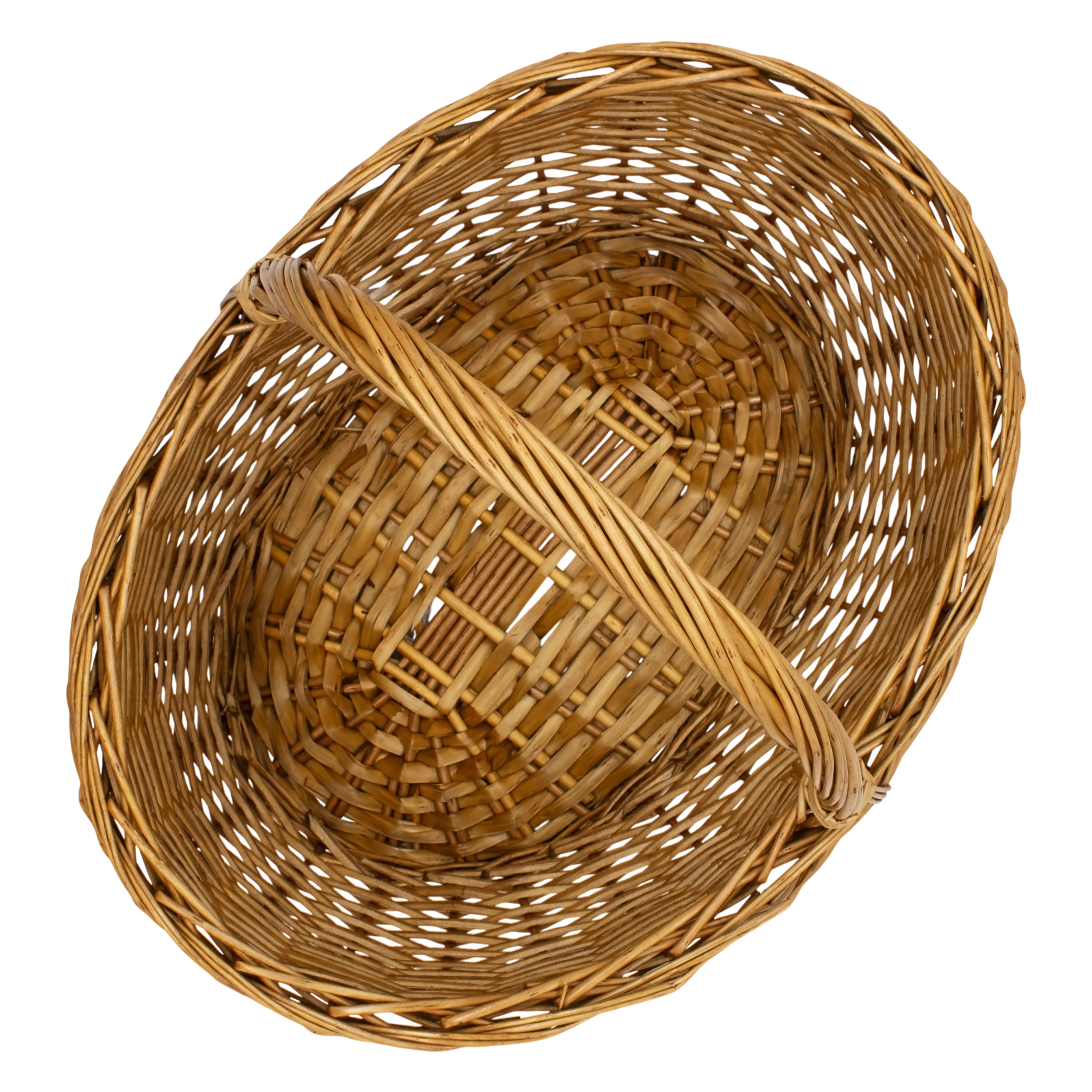 Einkaufskorb Vollweide mit extra starkem Tragebügel ca. 45 cm x 30 cm x 21 cm