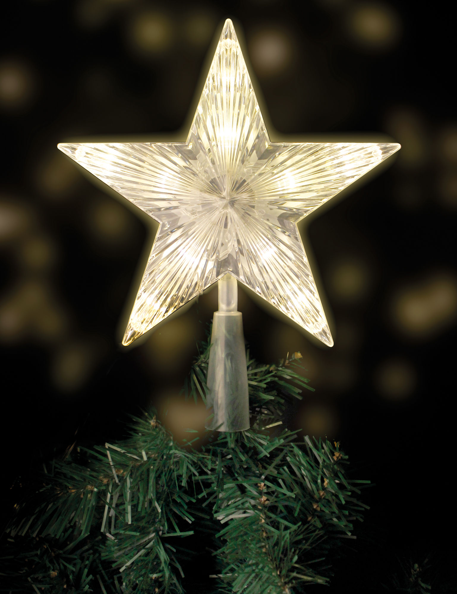 LED Weihnachtsbaum Spitze 22 cm - 10 LED