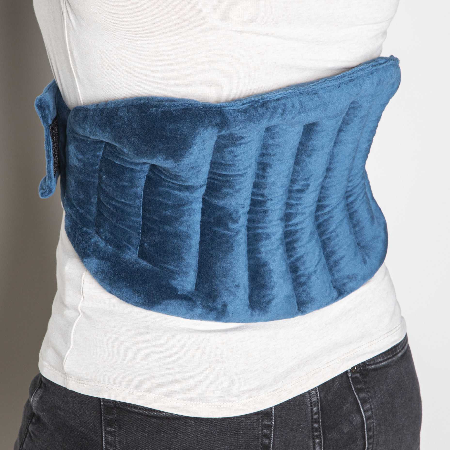Wärmekissen in blau für die Mikrowelle - für Rücken oder Nacken - Nieren Schultern Kissen Wärme Therapie 
