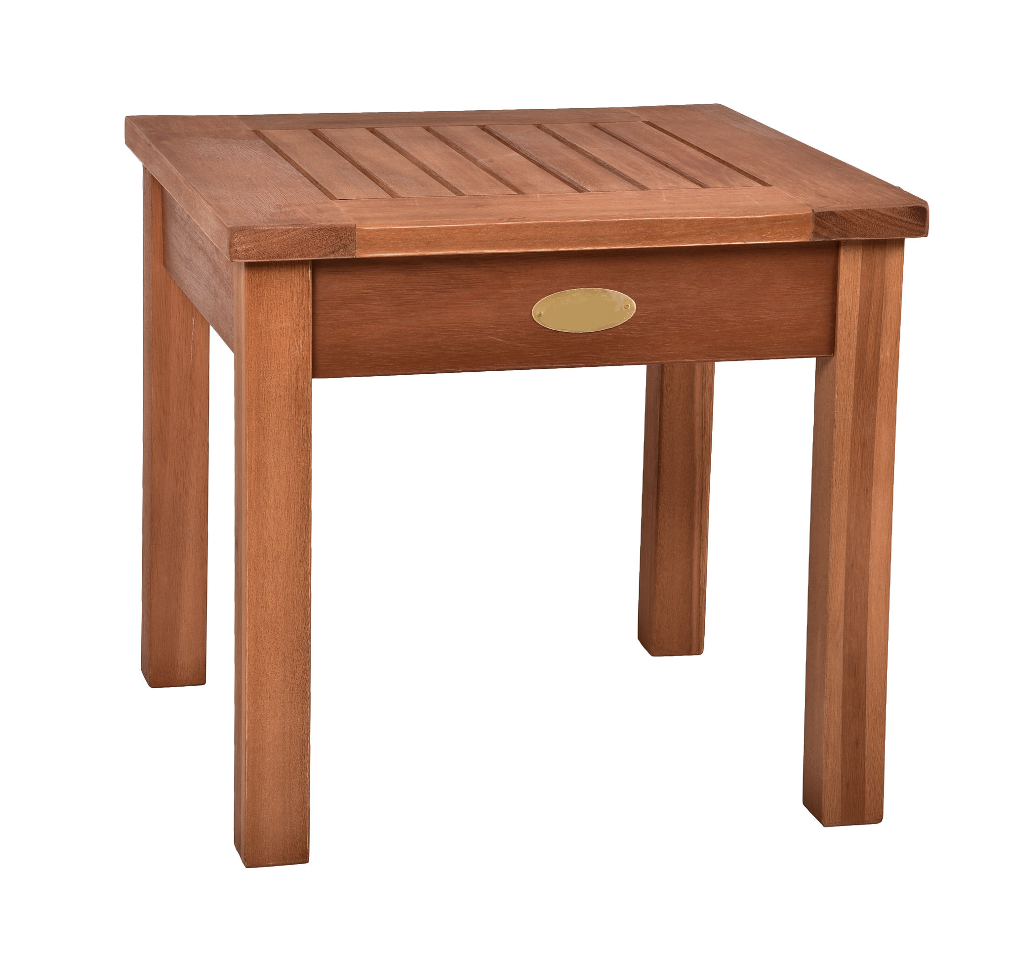 Eukalyptus Beistelltisch 40 cm - 2 Farben - kleiner Gartentisch aus Massivholz | Teak Look